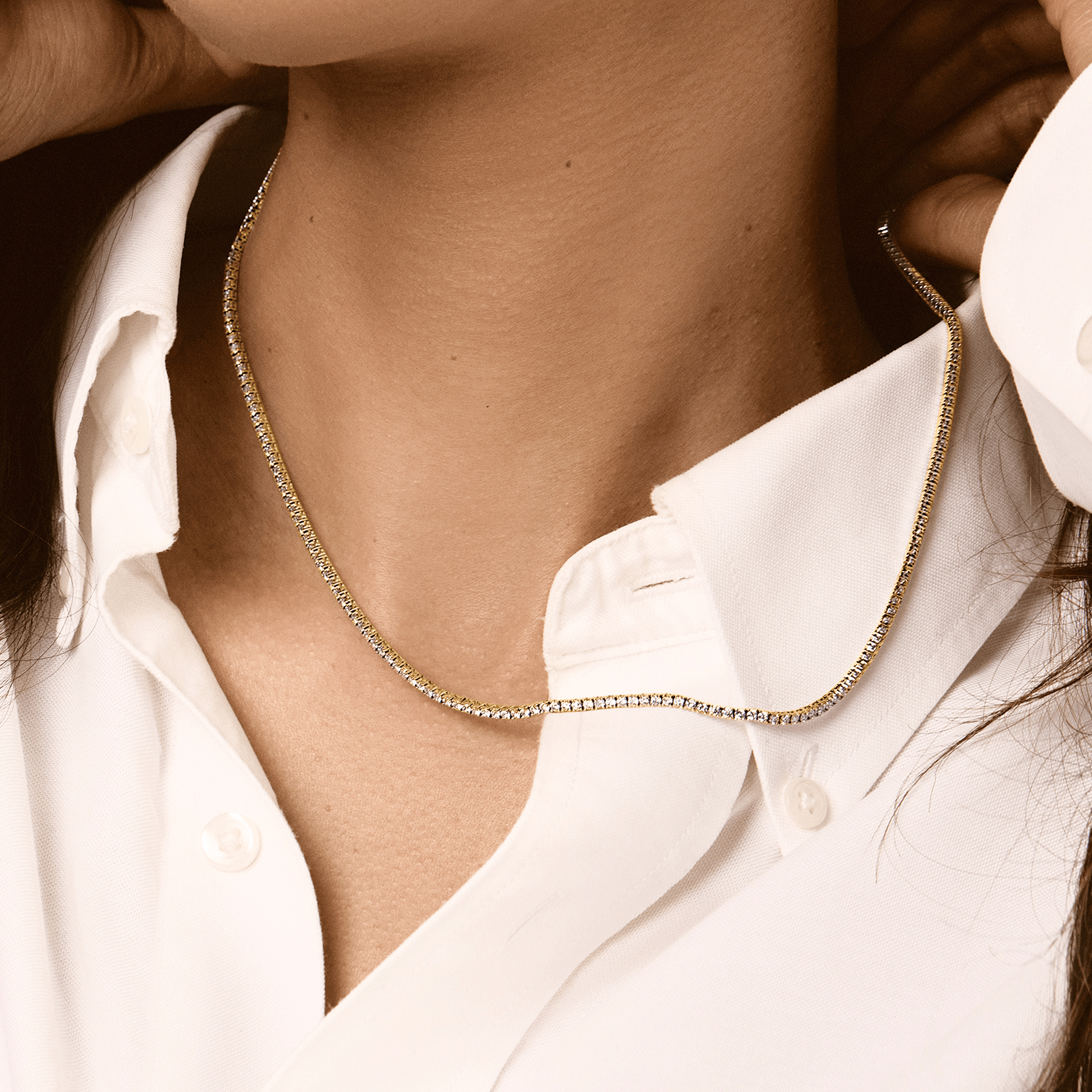 Amara Diamond Tennis Necklace