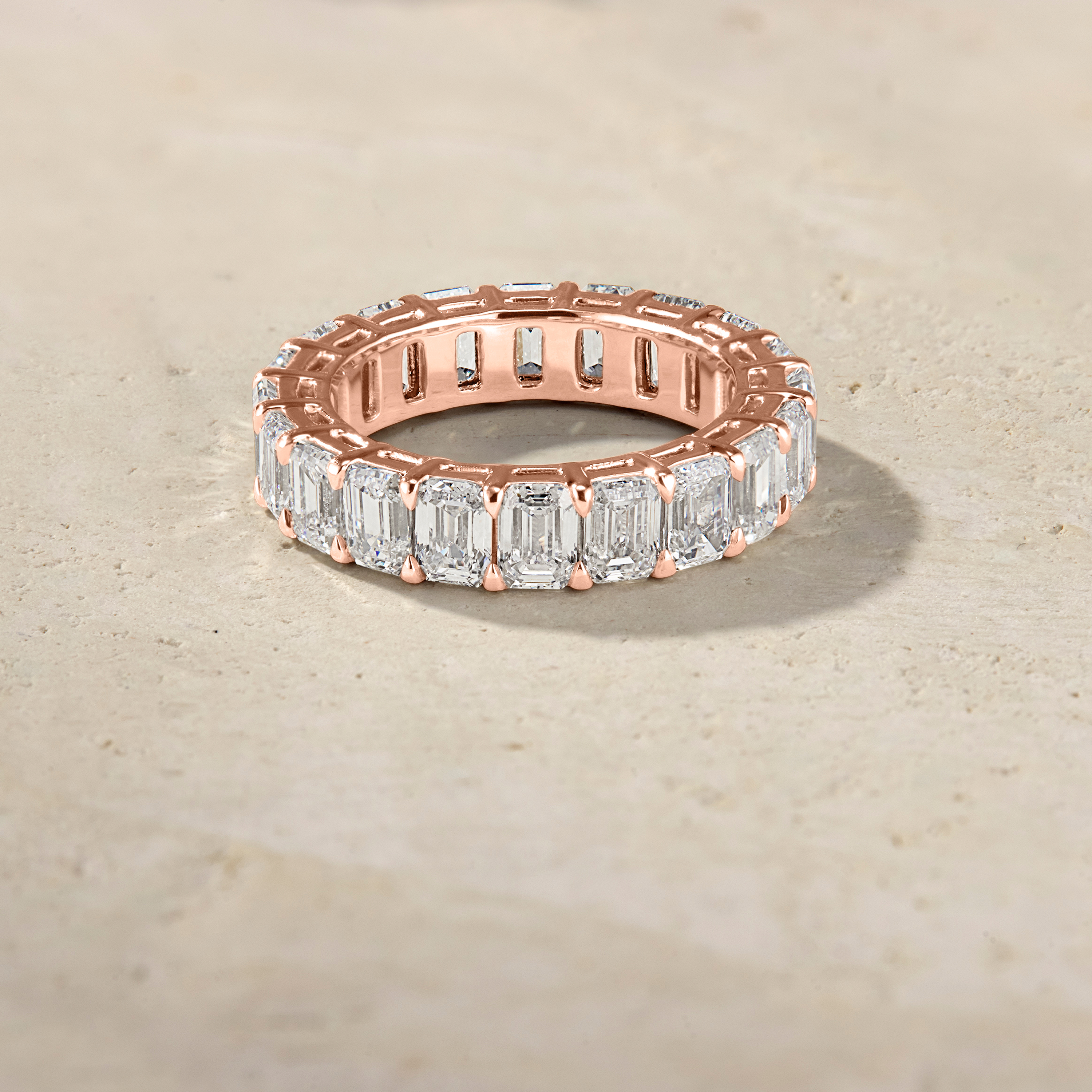 Amara Emerald-Cut Eternal Ring