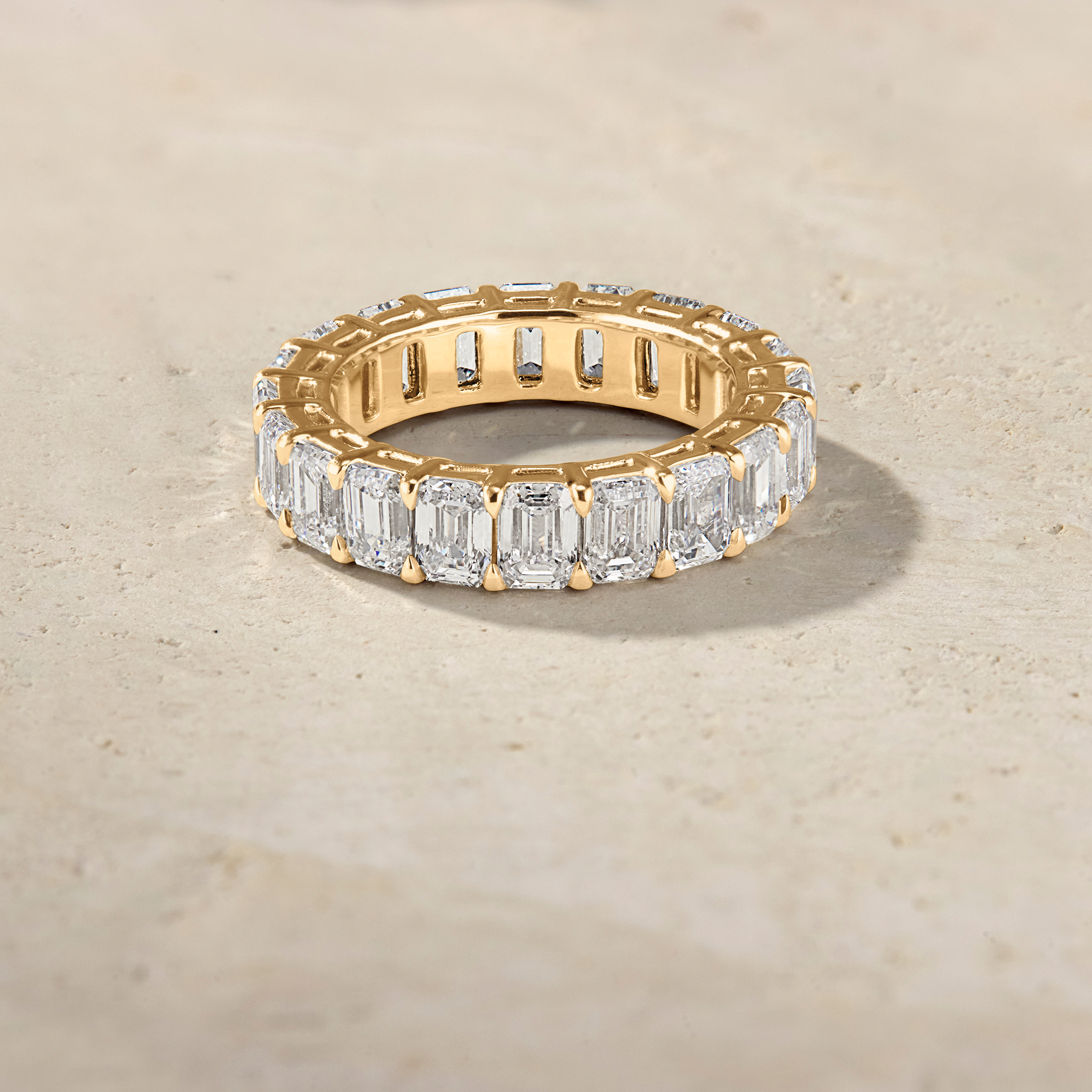 Amara Emerald-Cut Eternal Ring