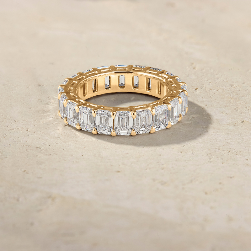 Amara Emerald-Cut Eternal Ring