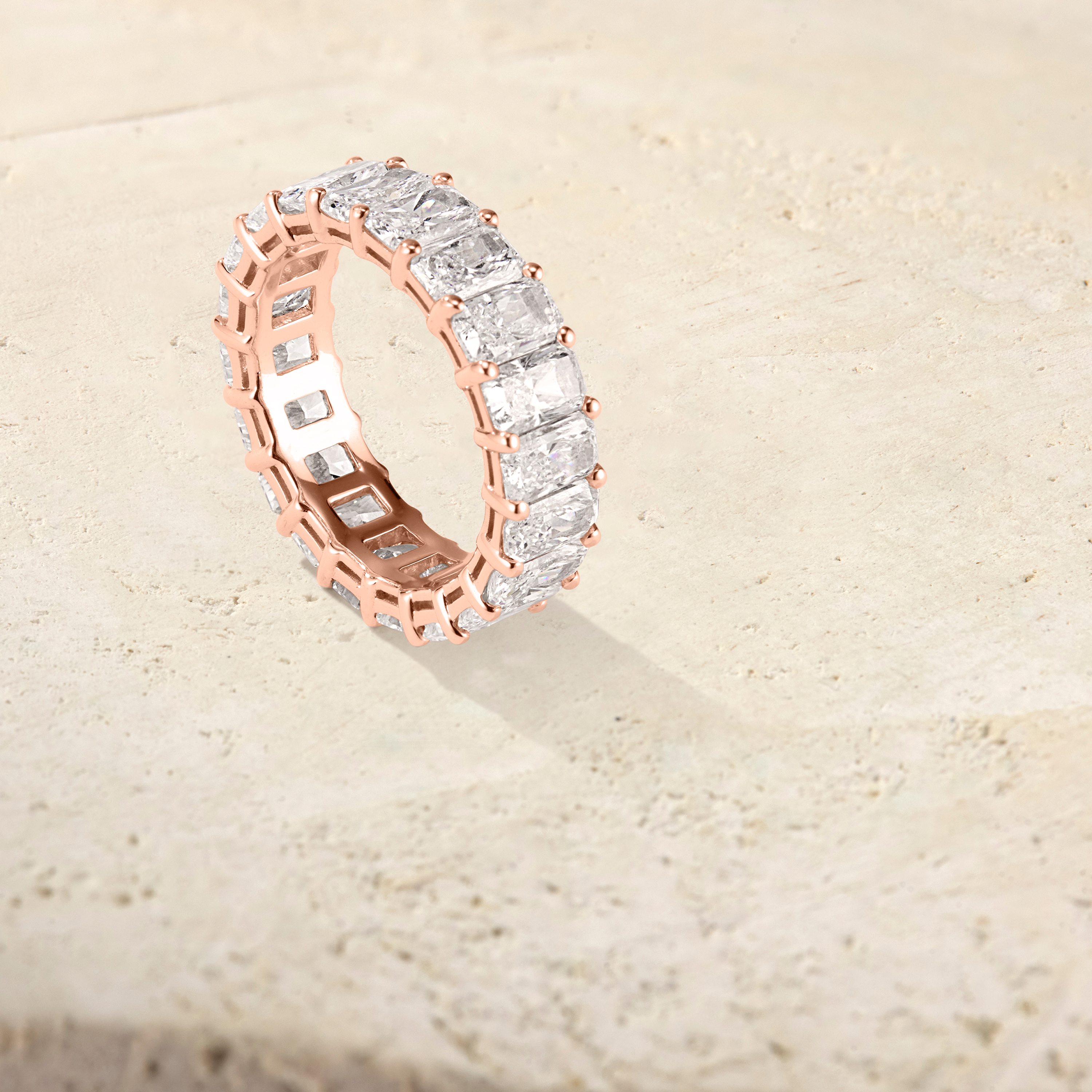 Amara Radiant Cut Eternal Ring