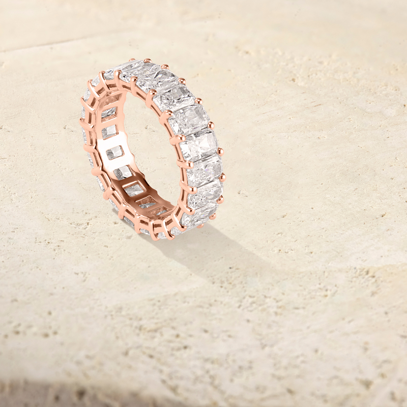 Amara Radiant Cut Eternal Ring