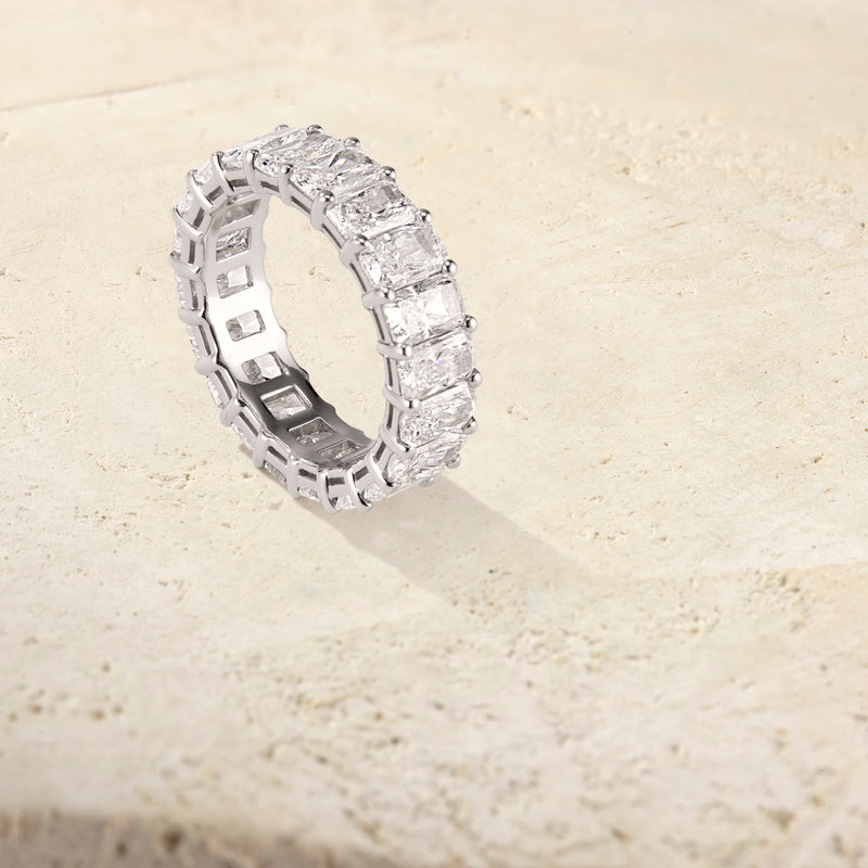 Amara Radiant Cut Eternal Ring