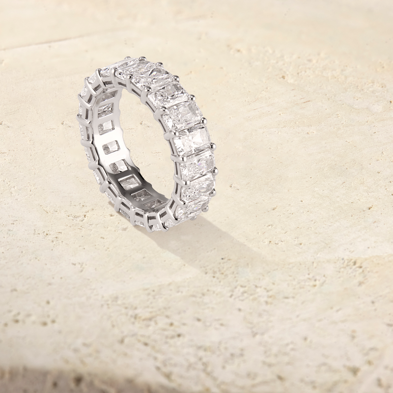 Amara Radiant Cut Eternal Ring