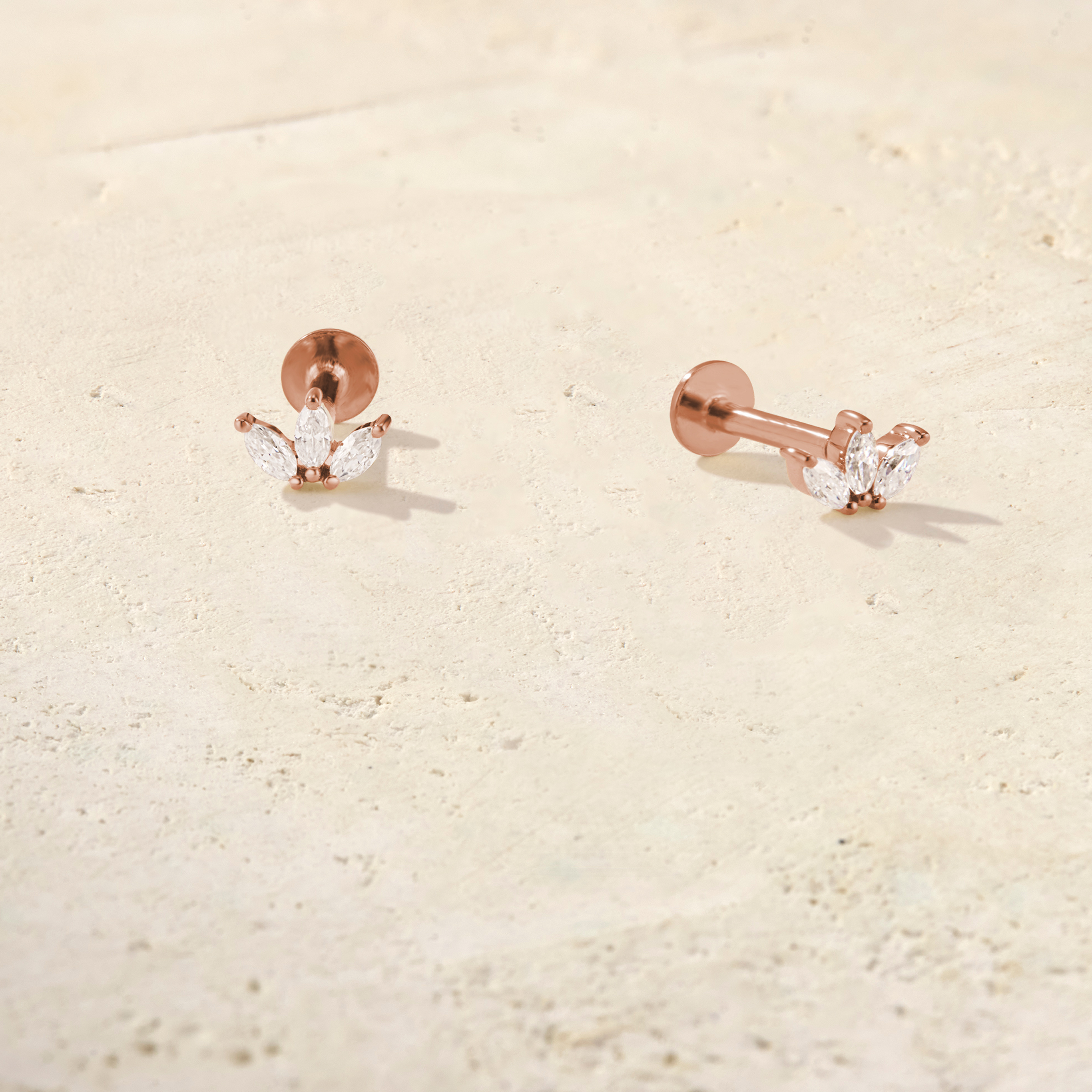 Marquise Trio Diamond Studs