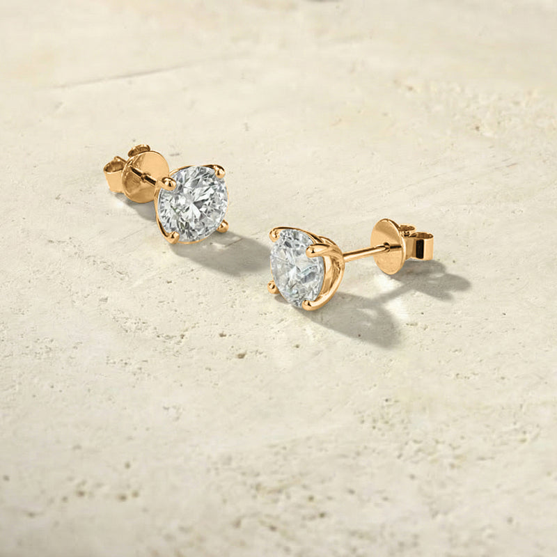 Amara Round 4-Prong Diamond Studs