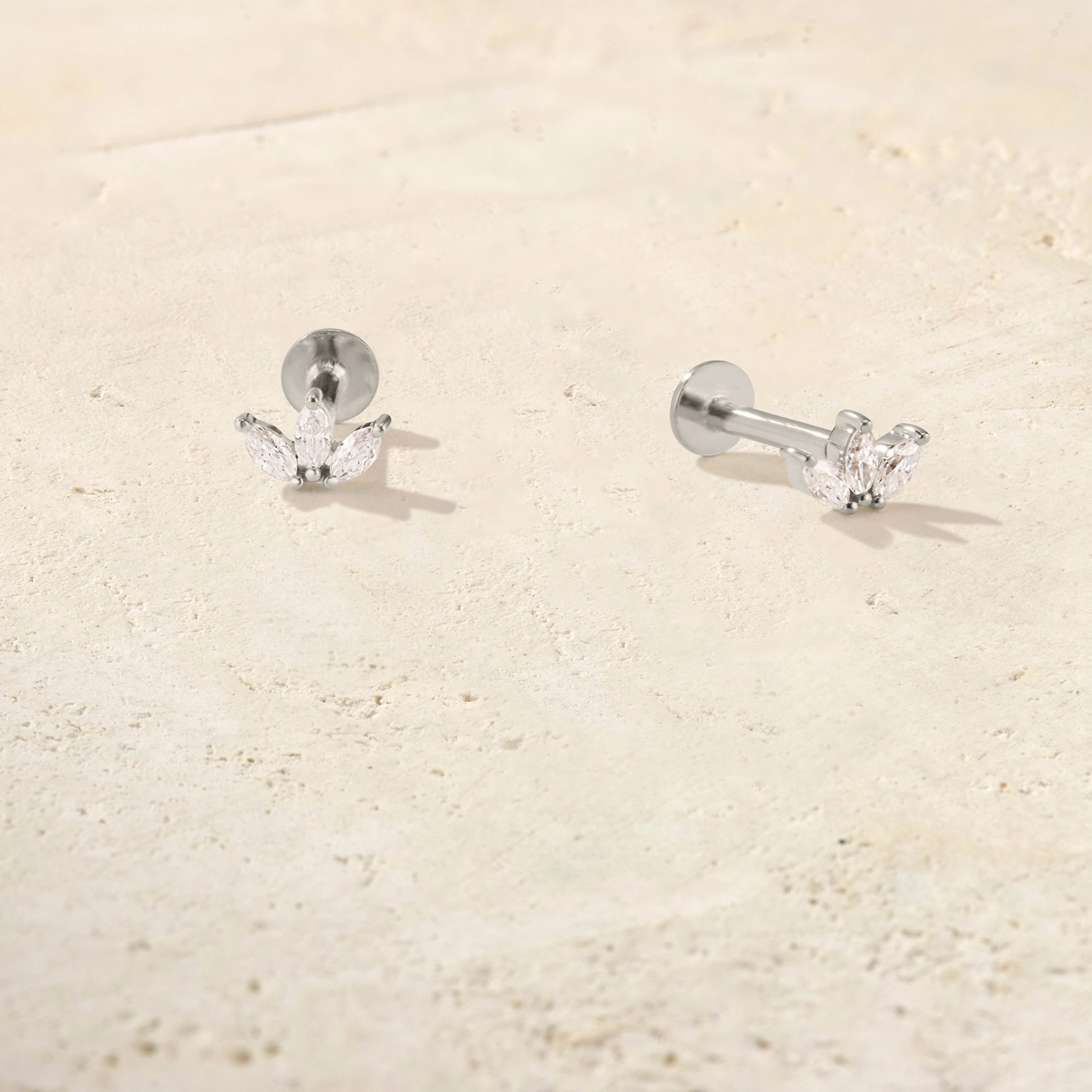 Marquise Trio Diamond Studs