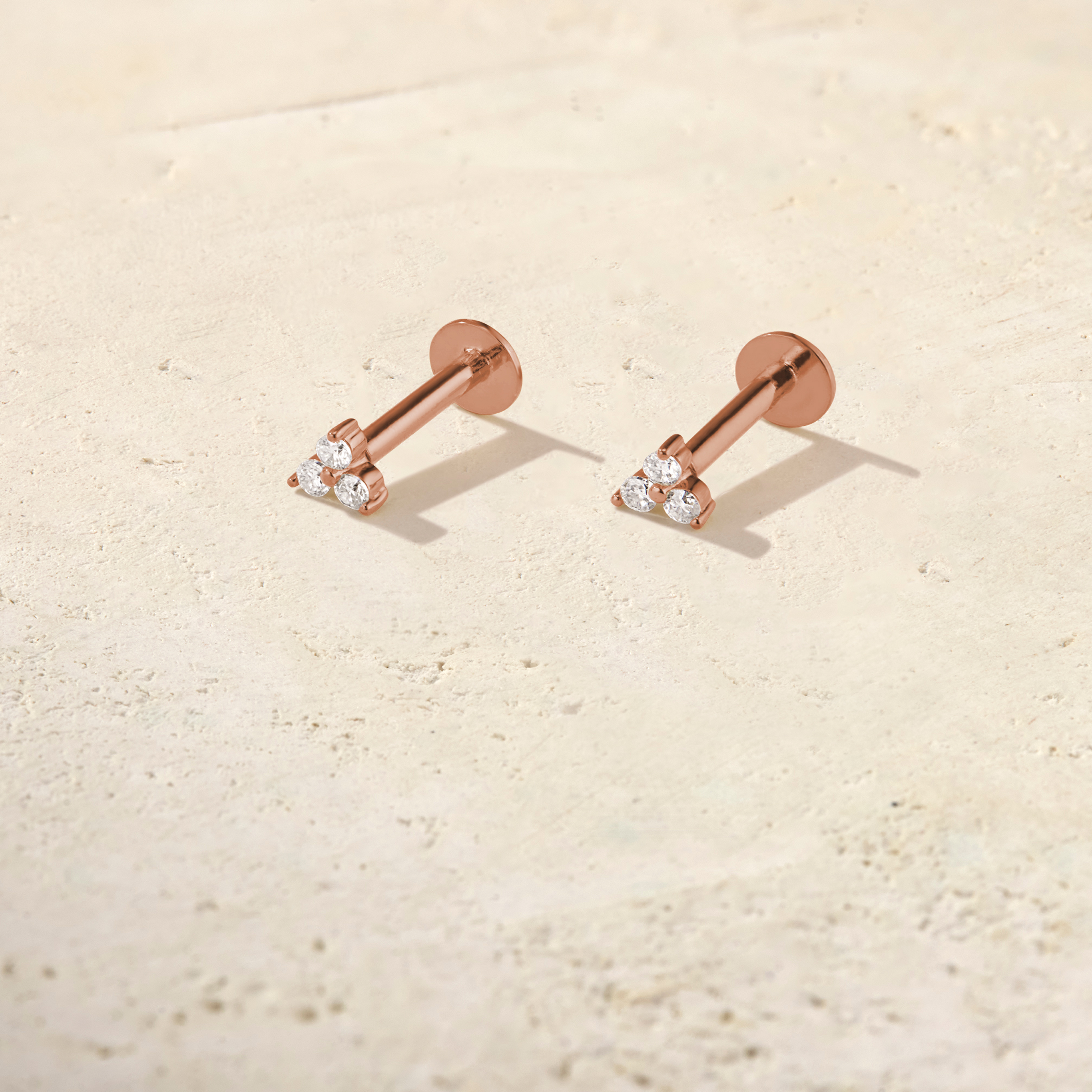 Trio Diamond Studs