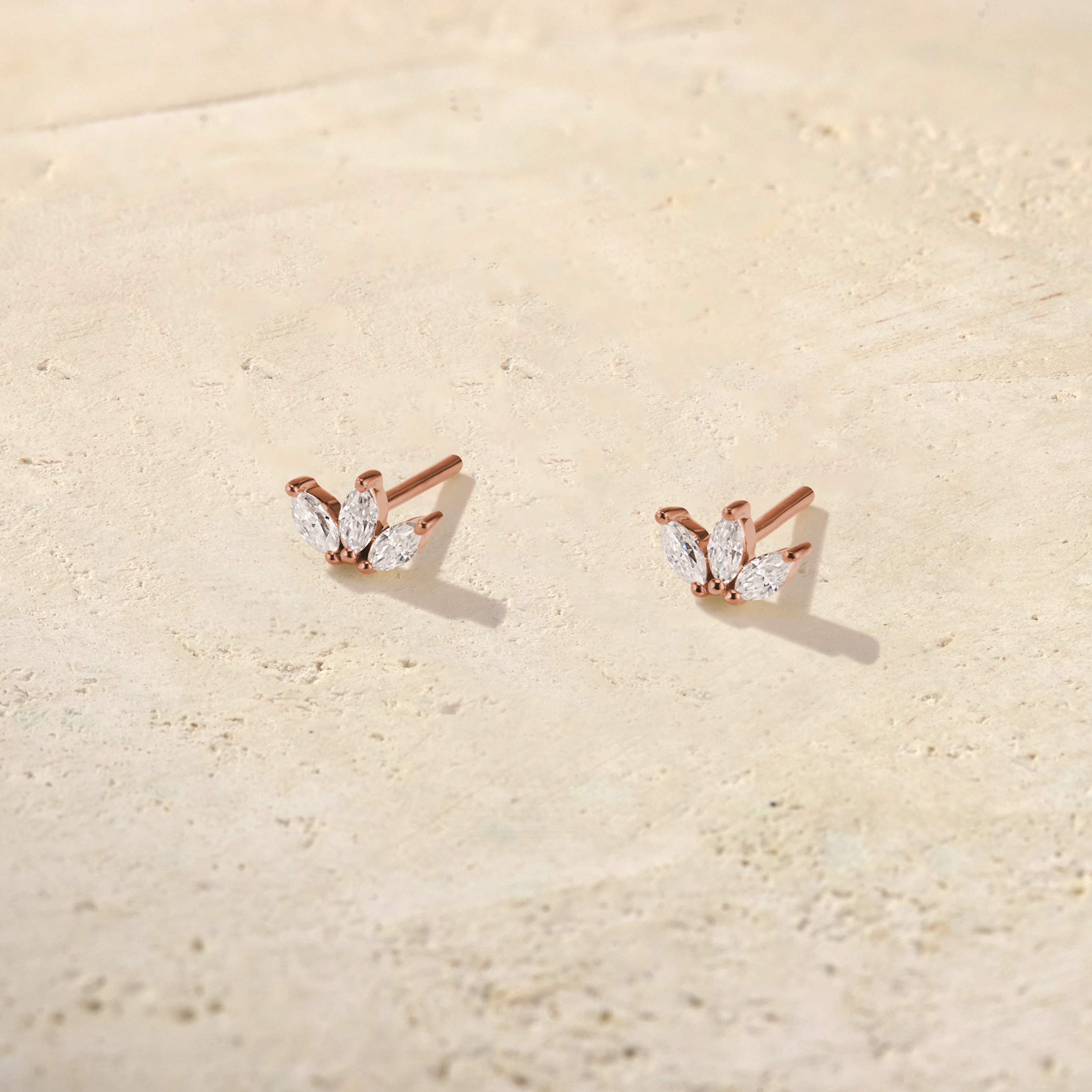Marquise Trio Diamond Studs