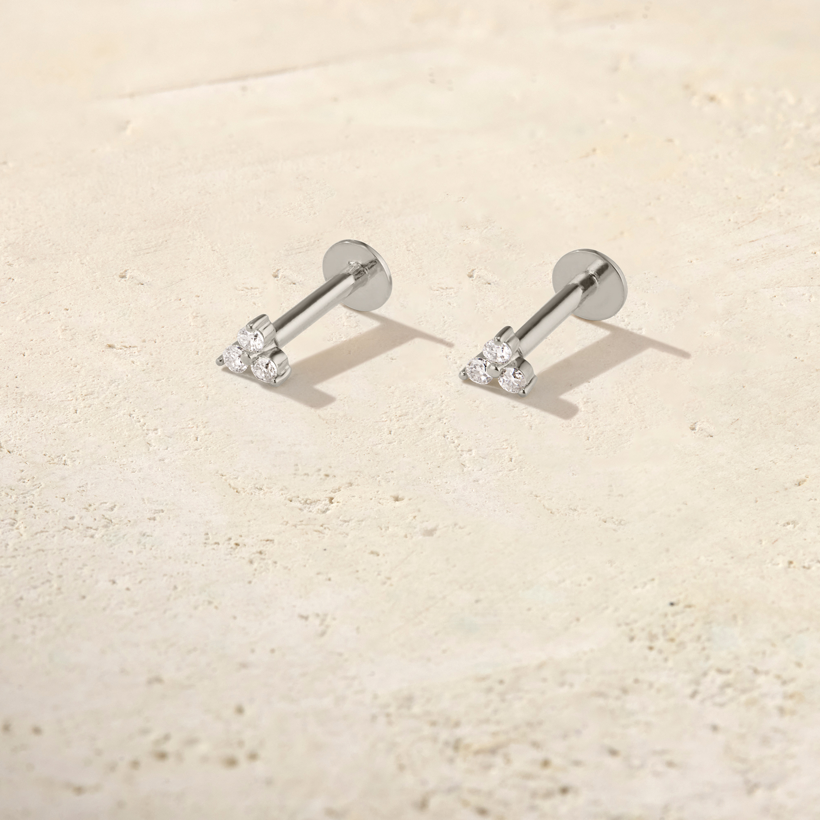 Trio Diamond Studs
