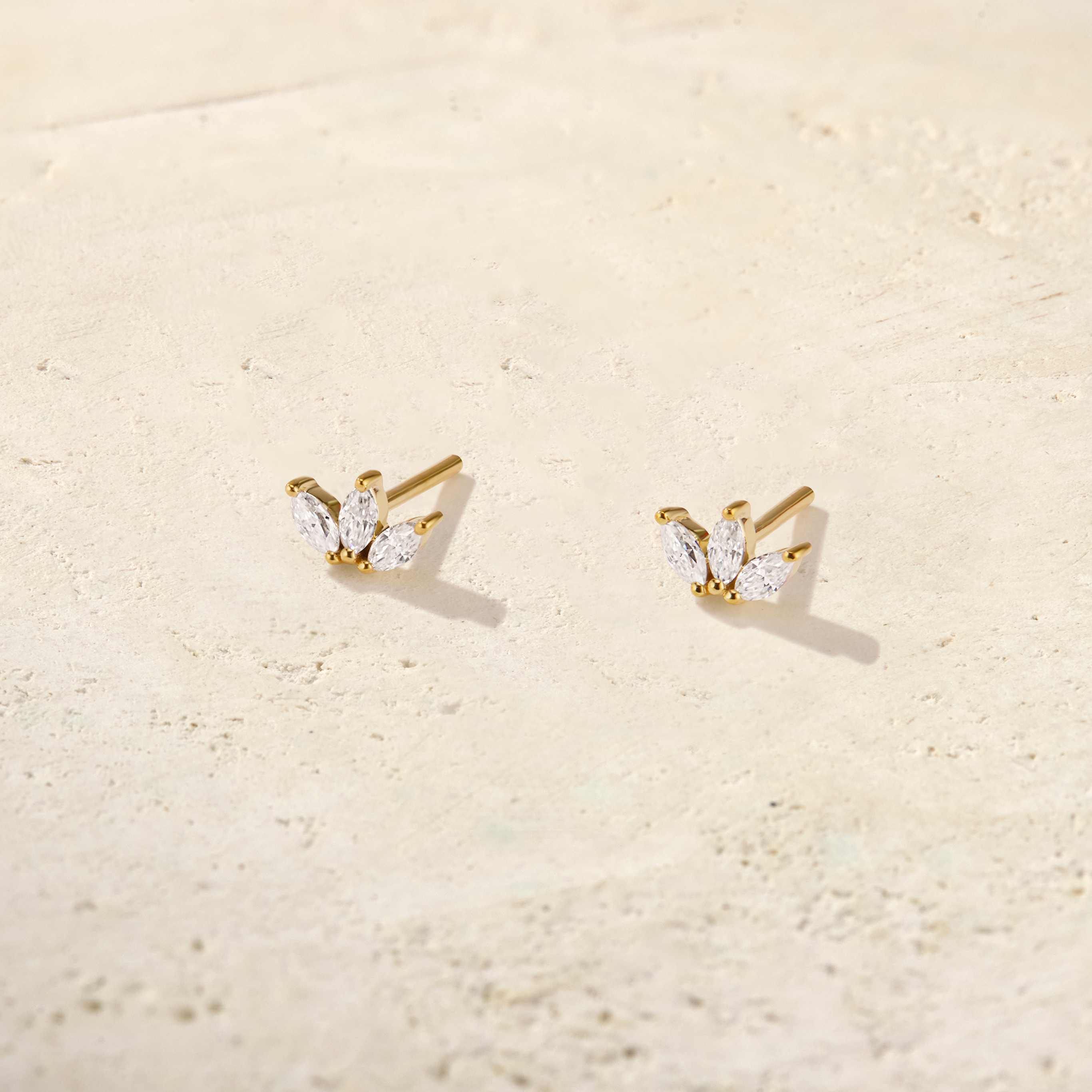 Marquise Trio Diamond Studs