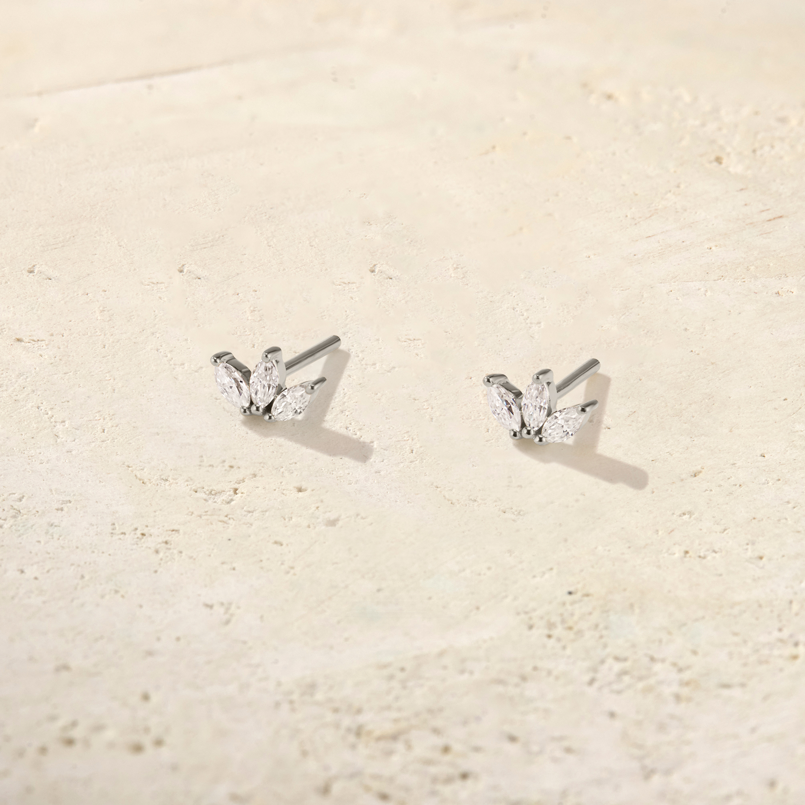 Marquise Trio Diamond Studs