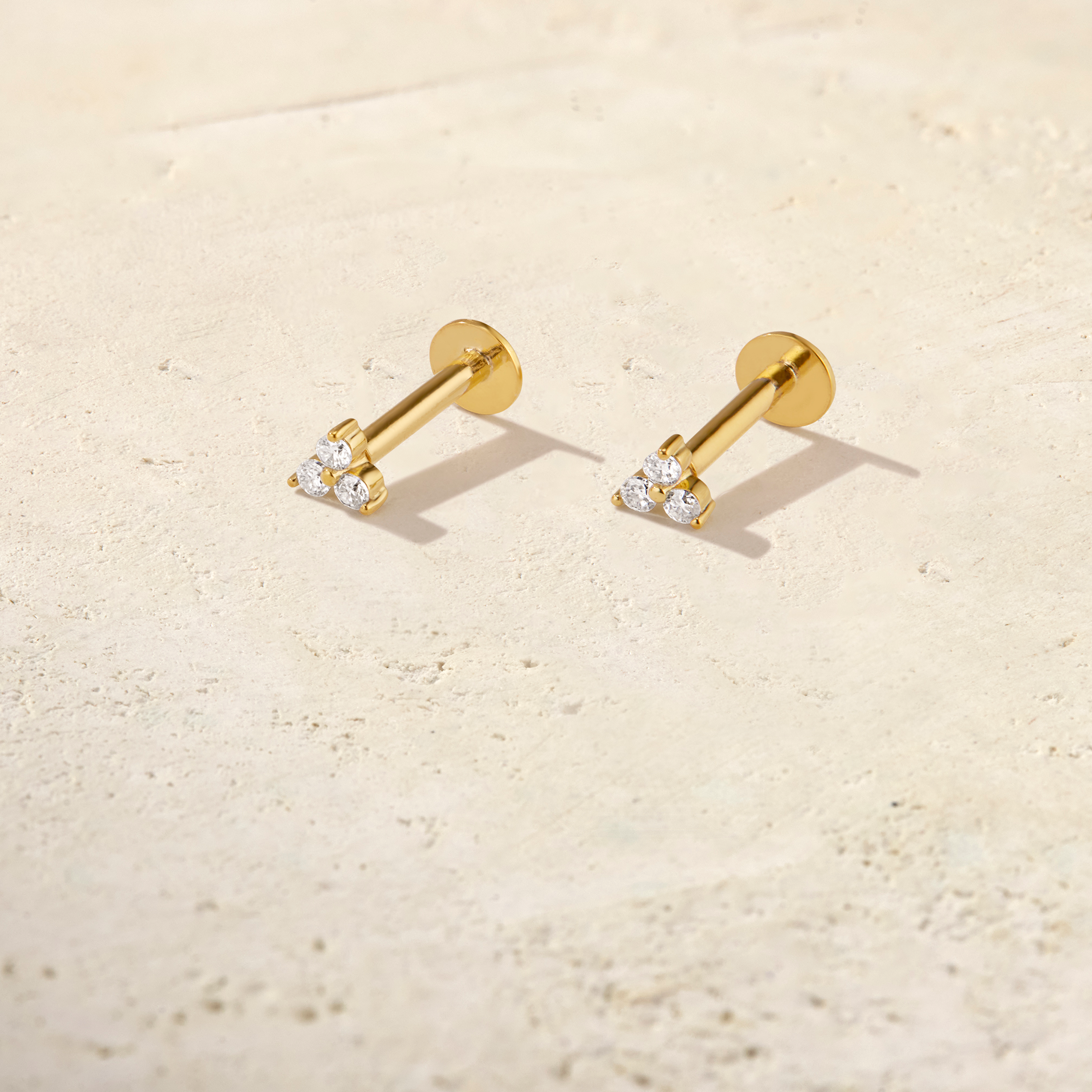 Trio Diamond Studs
