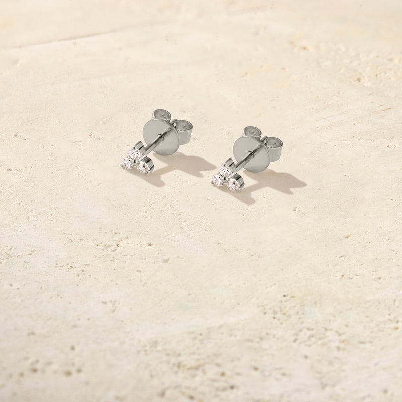 Trio Diamond Studs
