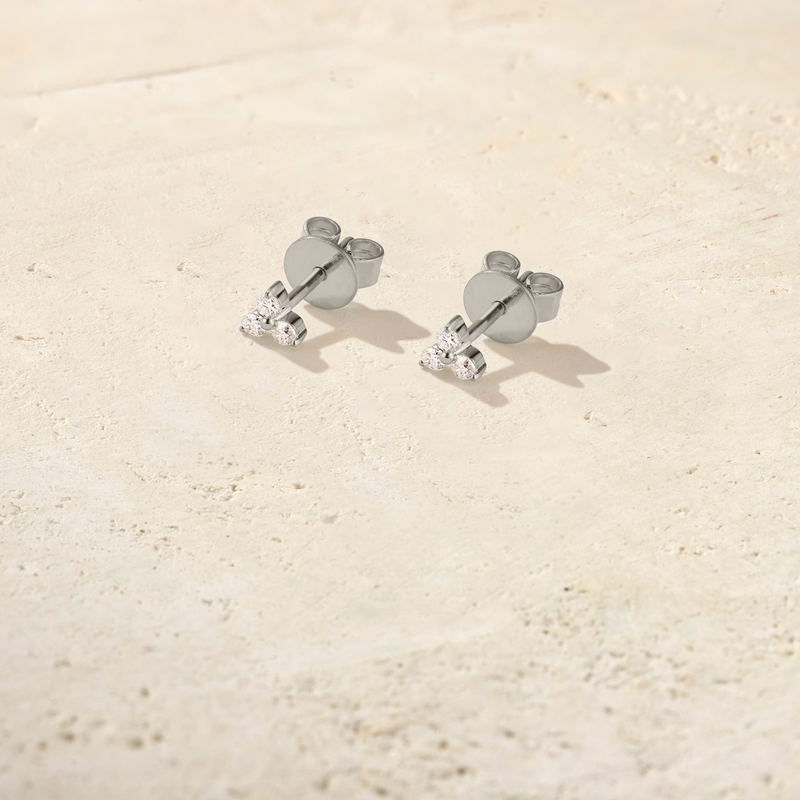 Trio Diamond Studs