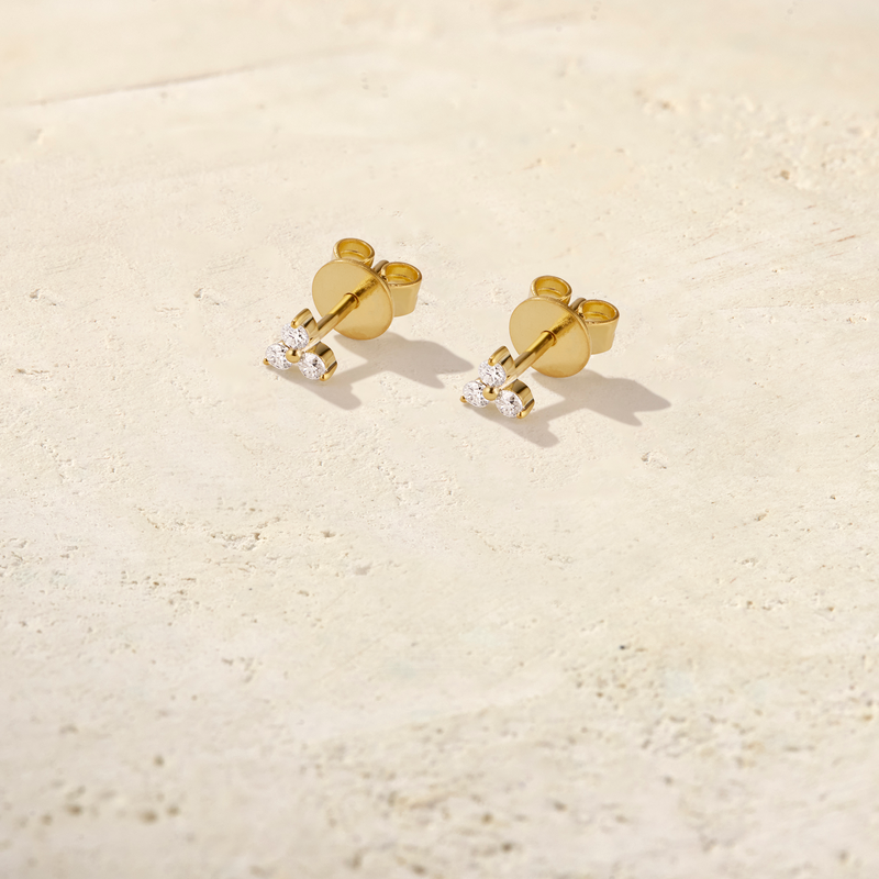 Trio Diamond Studs