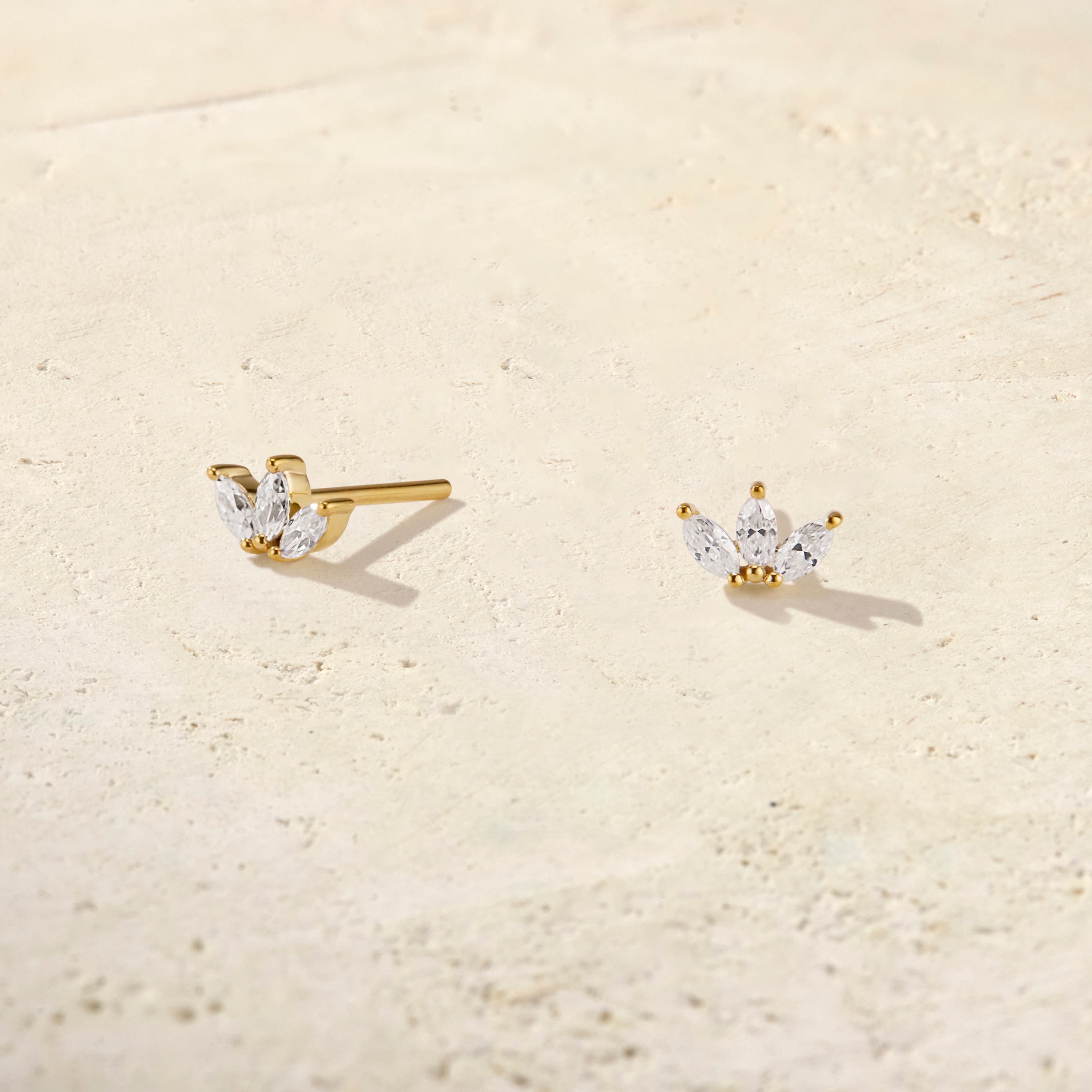 Marquise Trio Diamond Studs