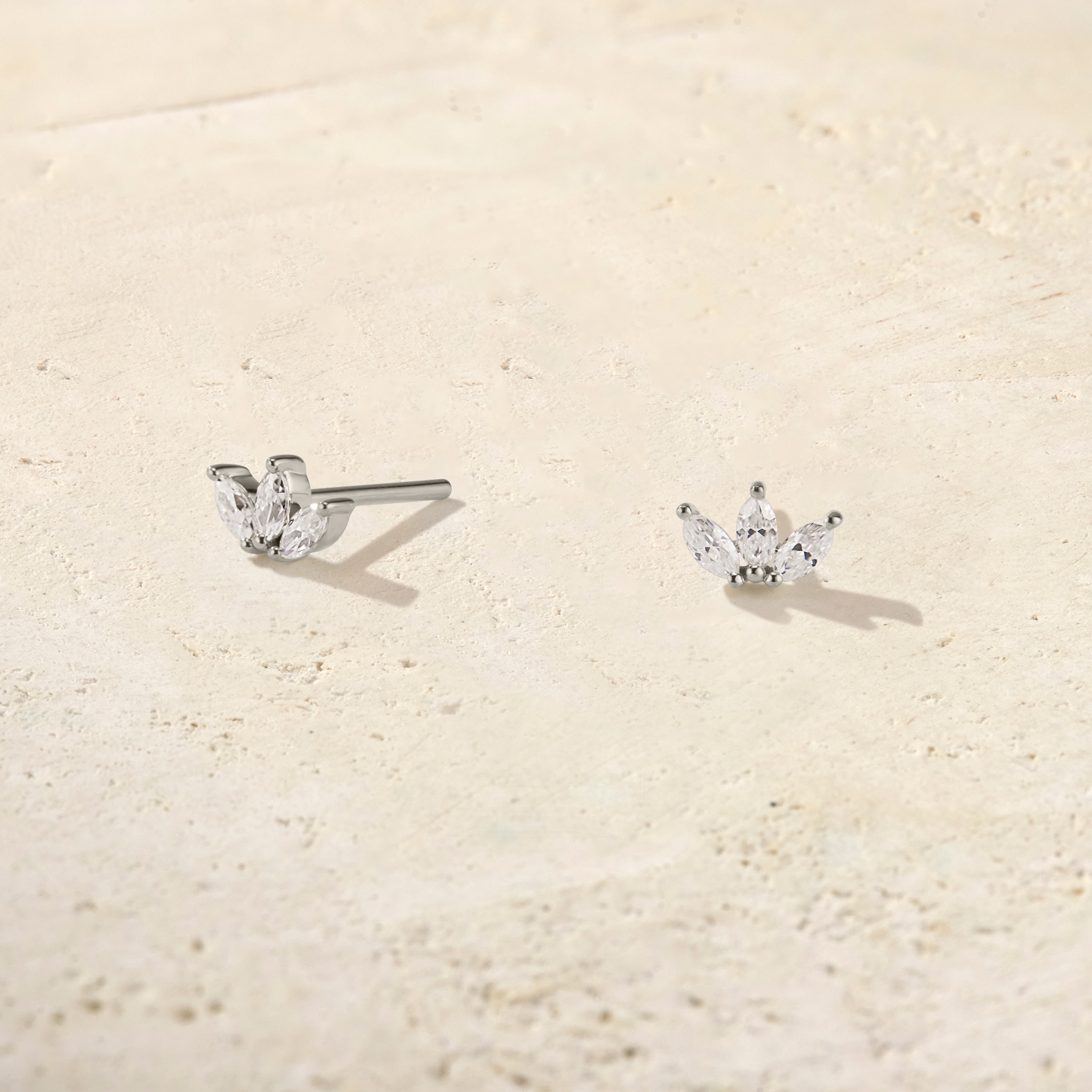 Marquise Trio Diamond Studs