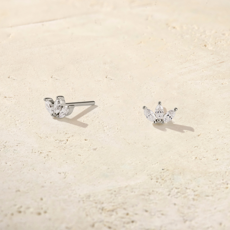 Marquise Trio Diamond Studs
