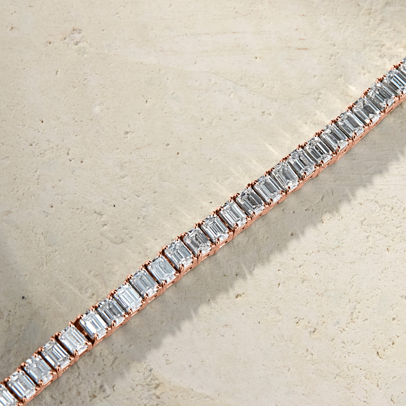 Amara Emerald-Cut Tennis Bracelet