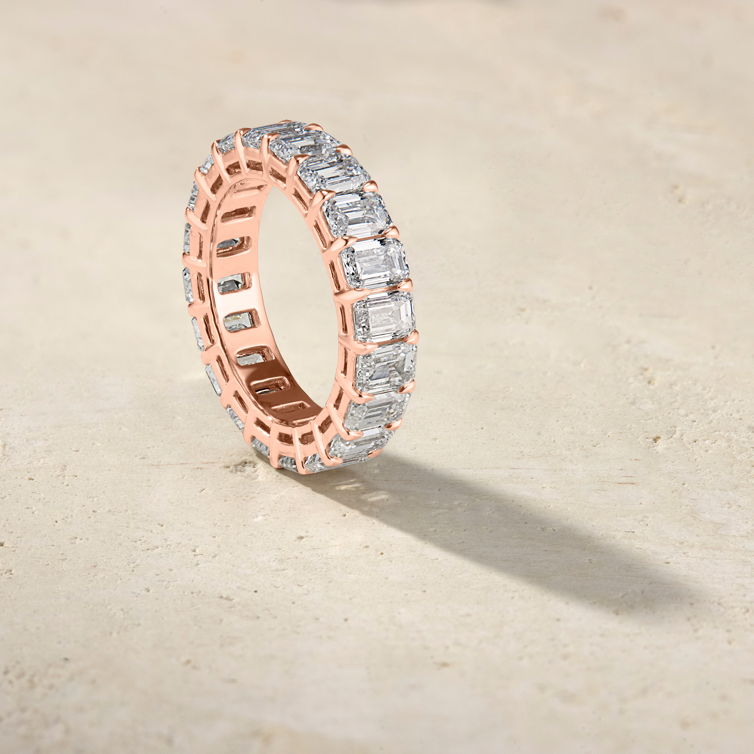 Amara Emerald-Cut Eternal Ring