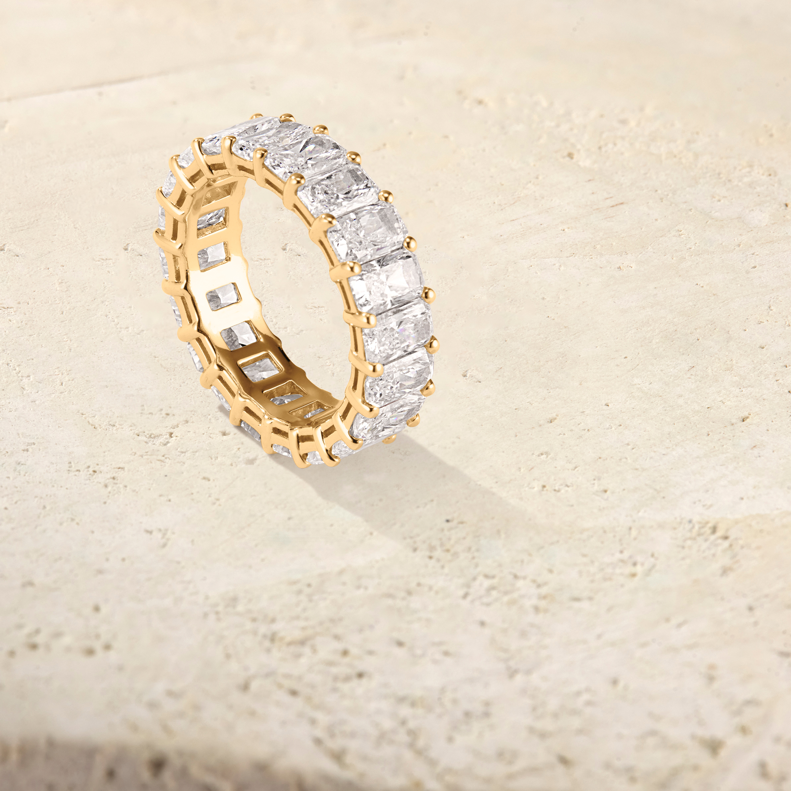 Amara Radiant Cut Eternal Ring