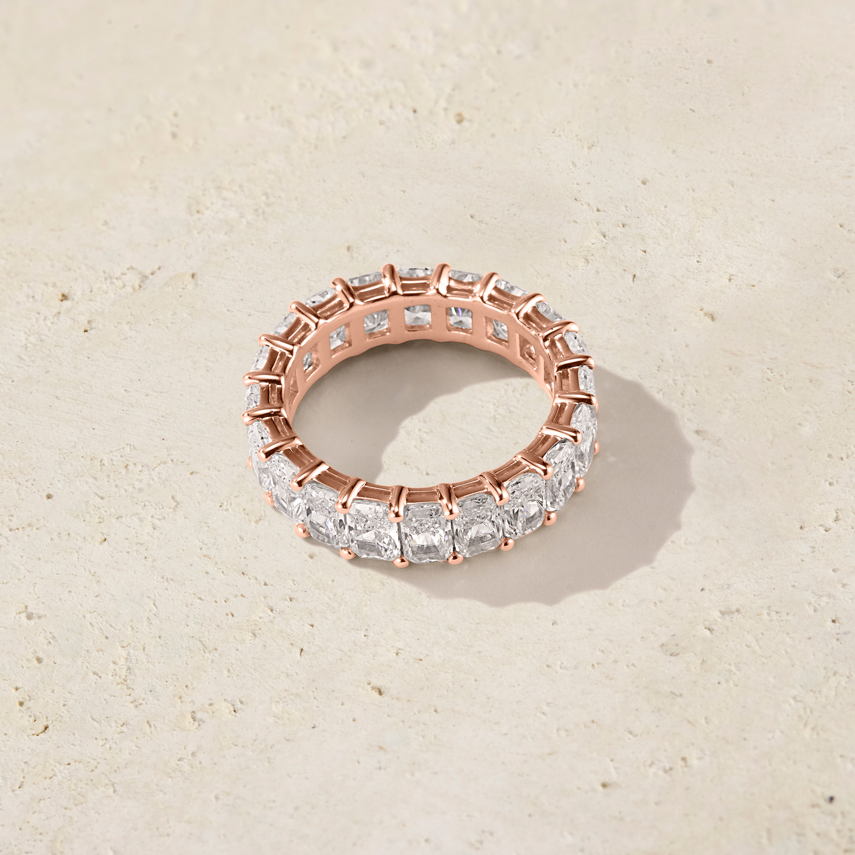 Amara Radiant Cut Eternal Ring