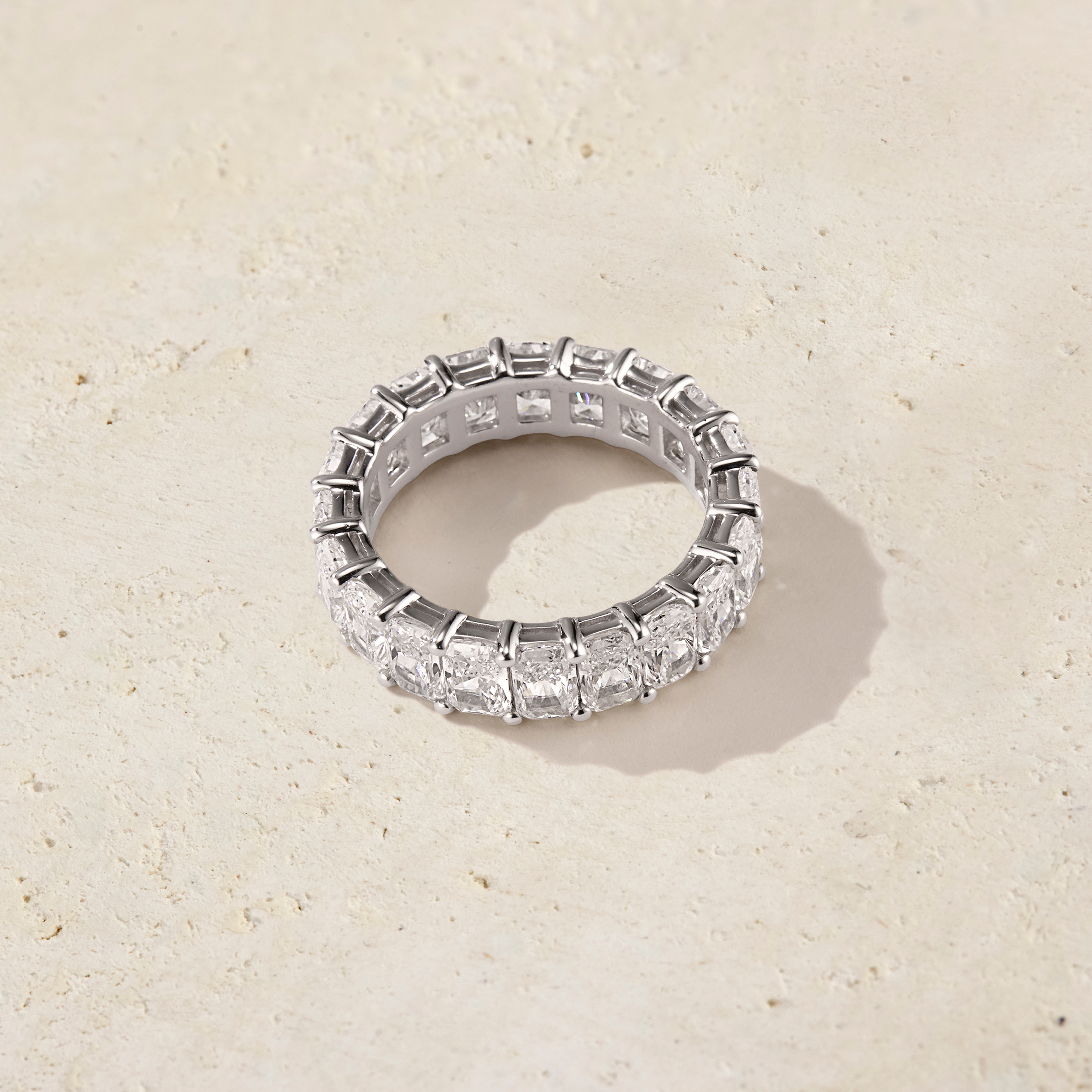 Amara Radiant Cut Eternal Ring