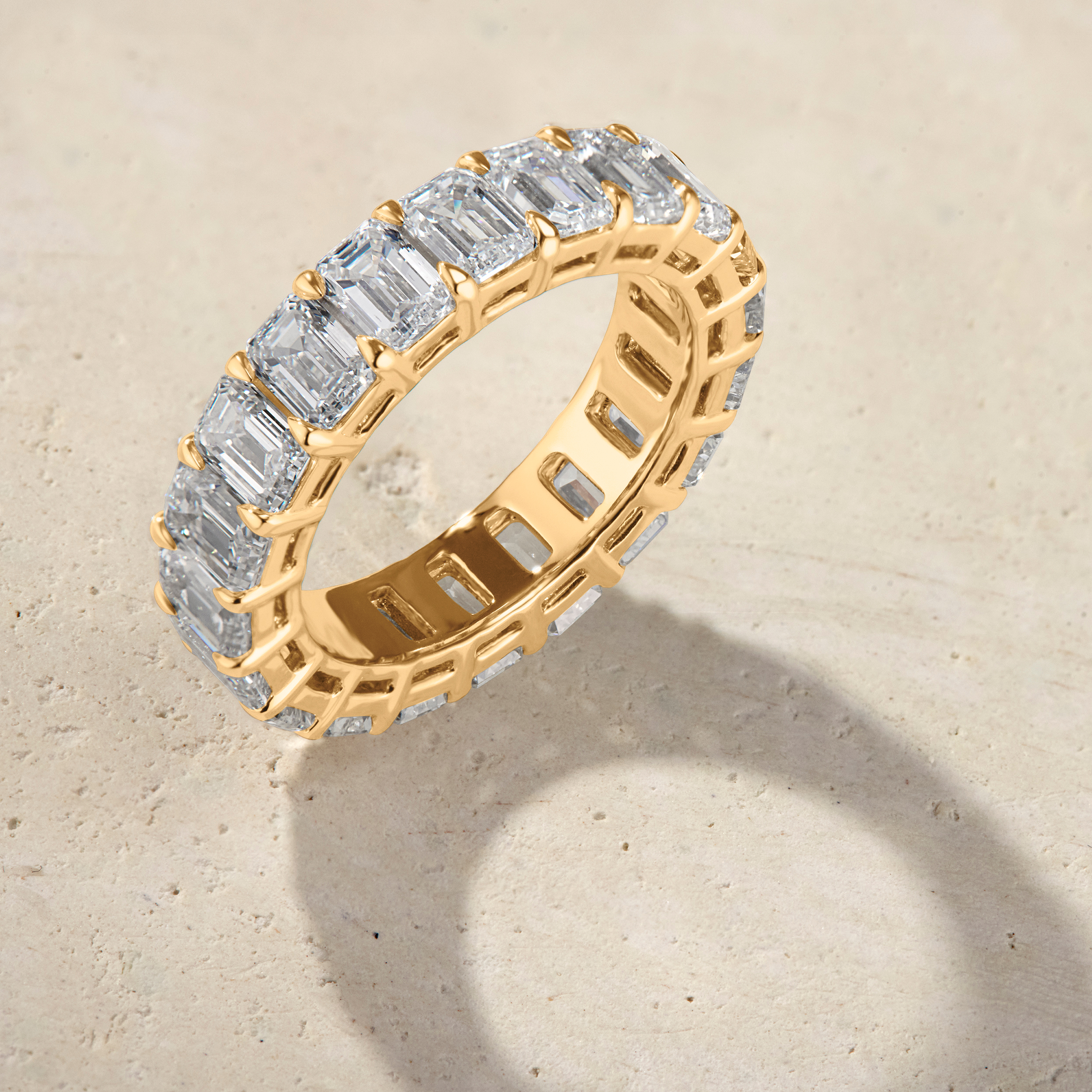 Amara Emerald-Cut Eternal Ring