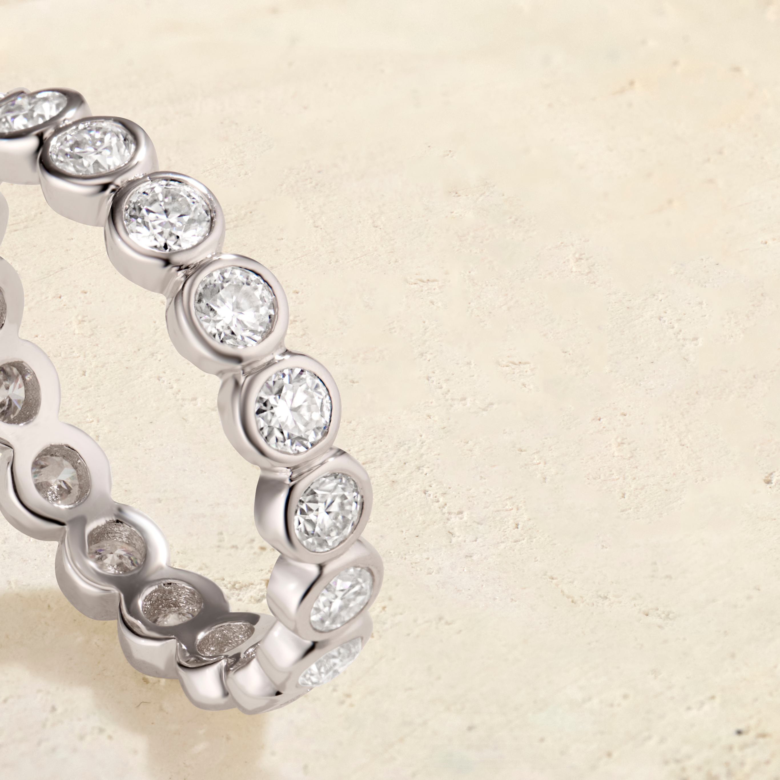 Virelle Round Bezel Eternity Ring