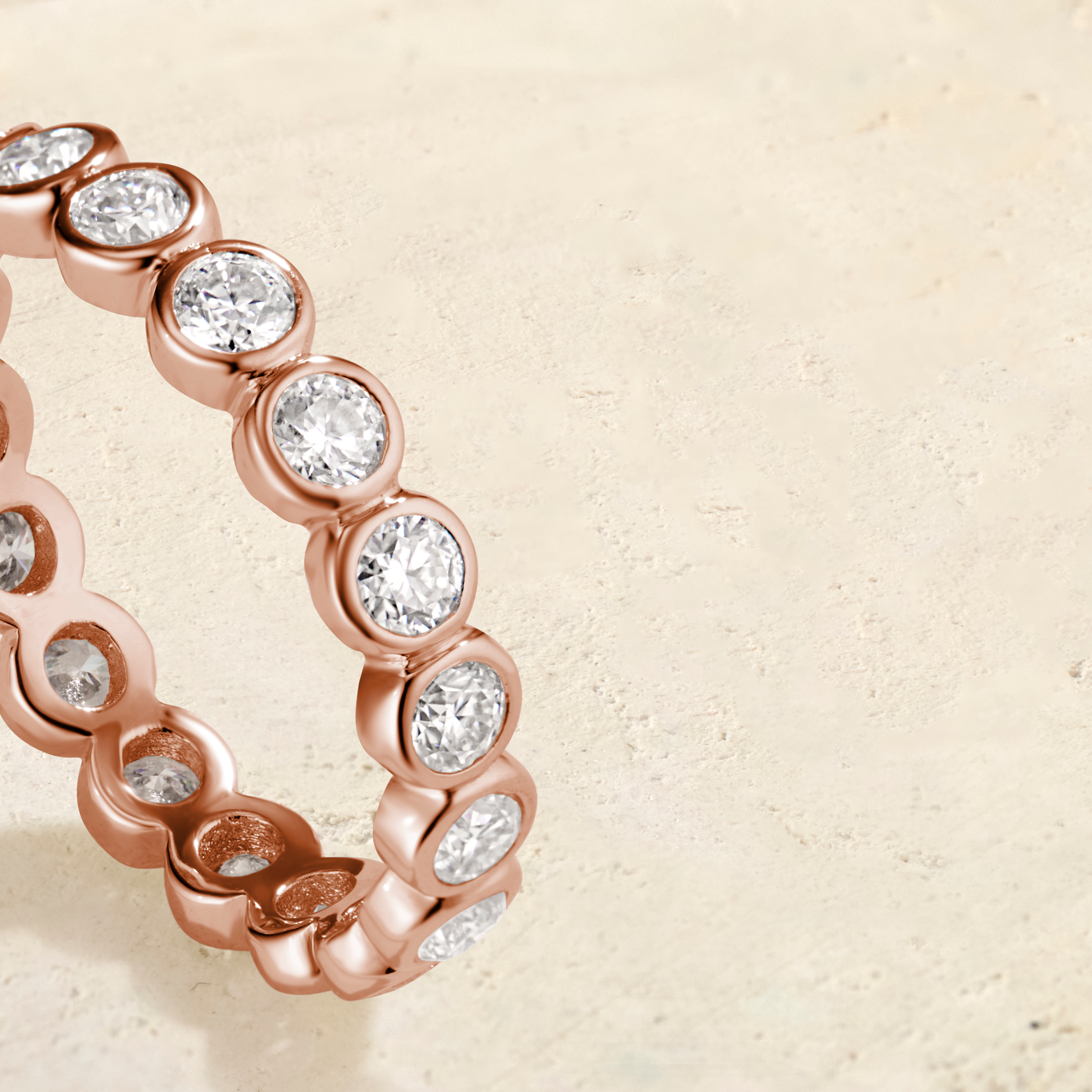 Virelle Round Bezel Eternity Ring