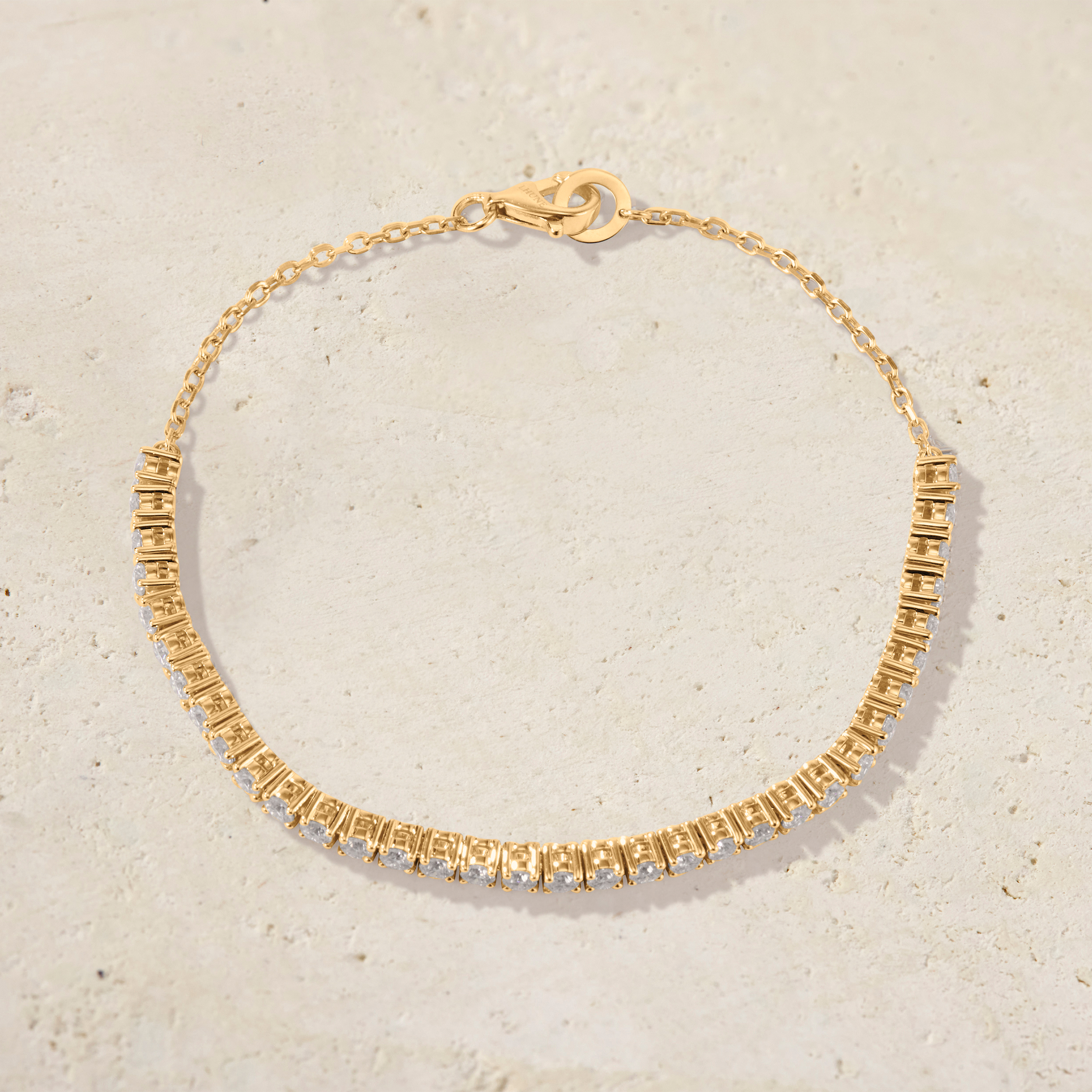 Amara Round Half Diamond Tennis Bracelet