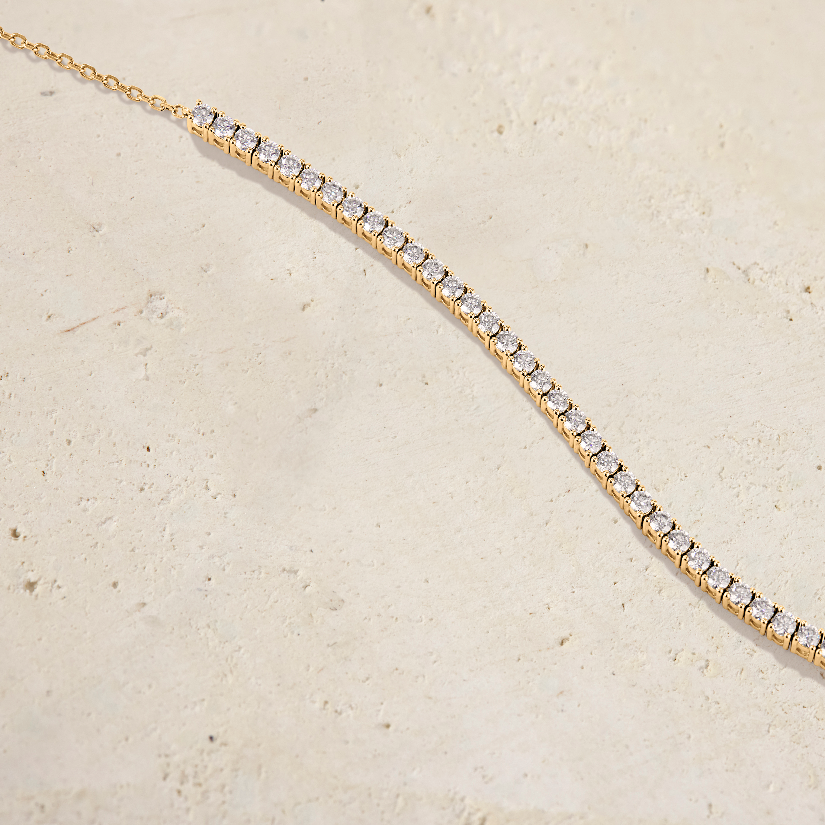 Amara Round Half Diamond Tennis Bracelet