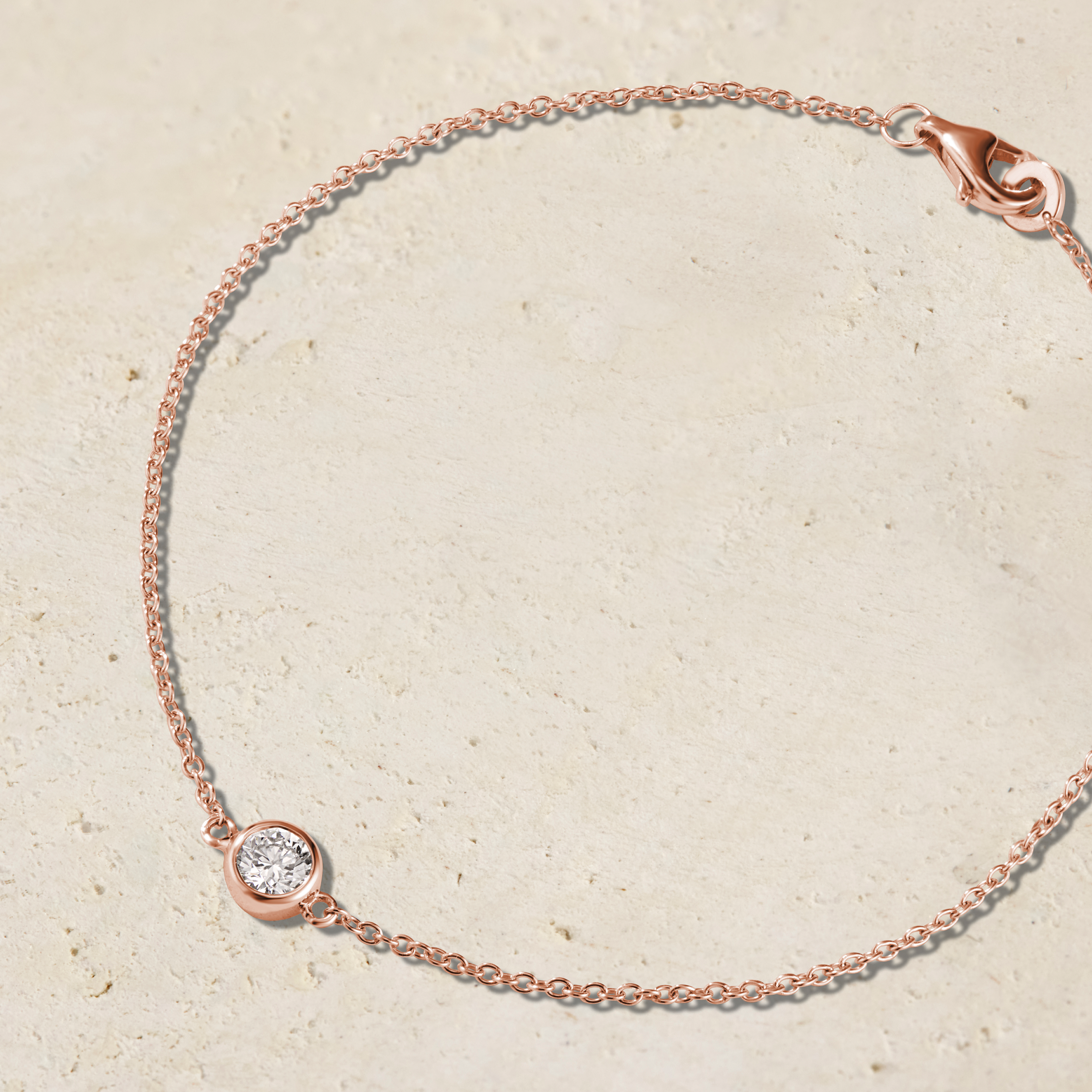 Virelle Round Solitaire Bezel Diamond Bracelet