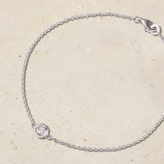 Virelle Round Solitaire Bezel Diamond Bracelet
