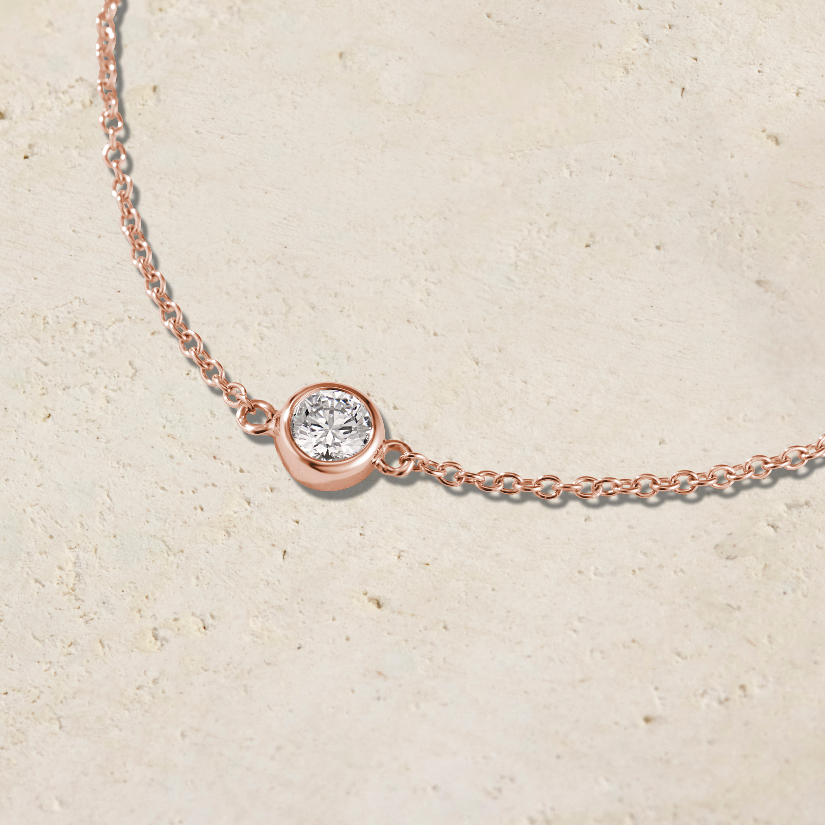 Virelle Round Solitaire Bezel Diamond Bracelet