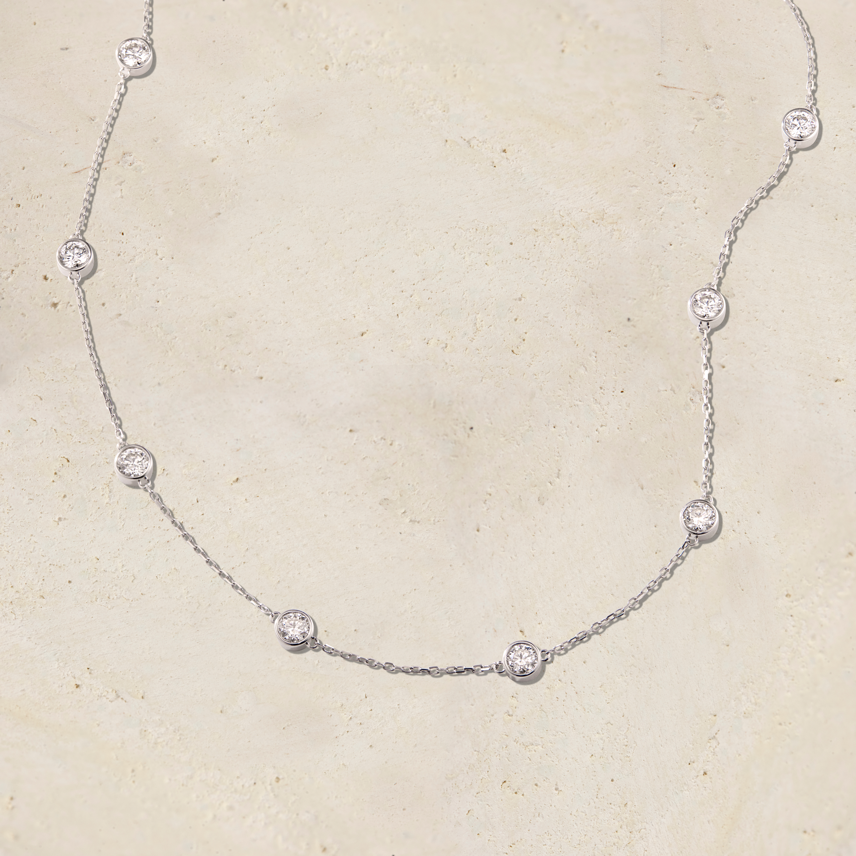 Virelle Round Bezel Station Necklace