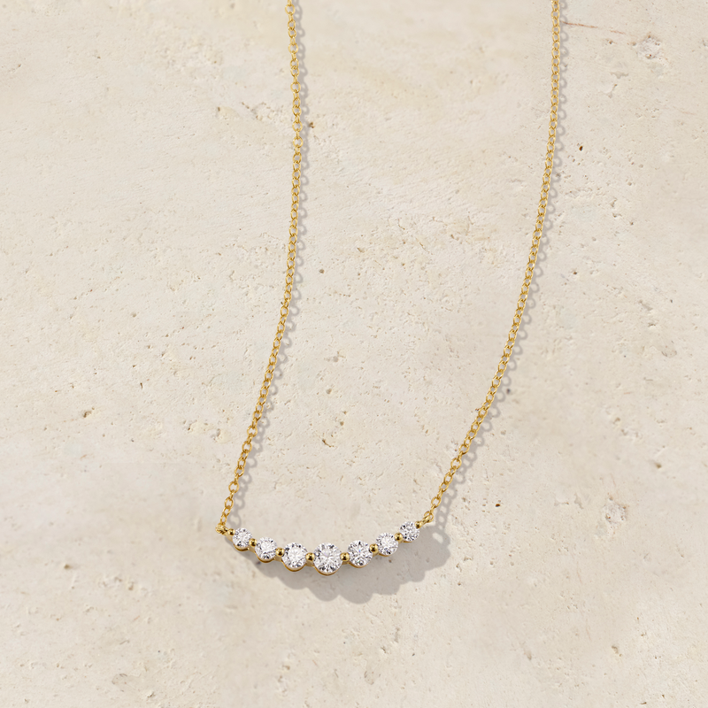 7 Diamond Graduated Necklace