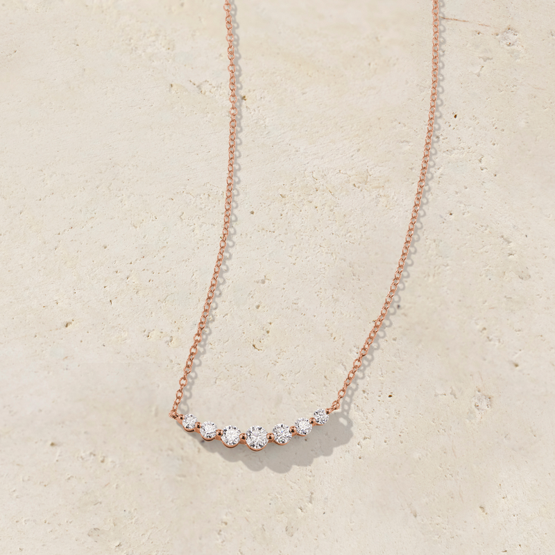 7 Diamond Graduated Necklace