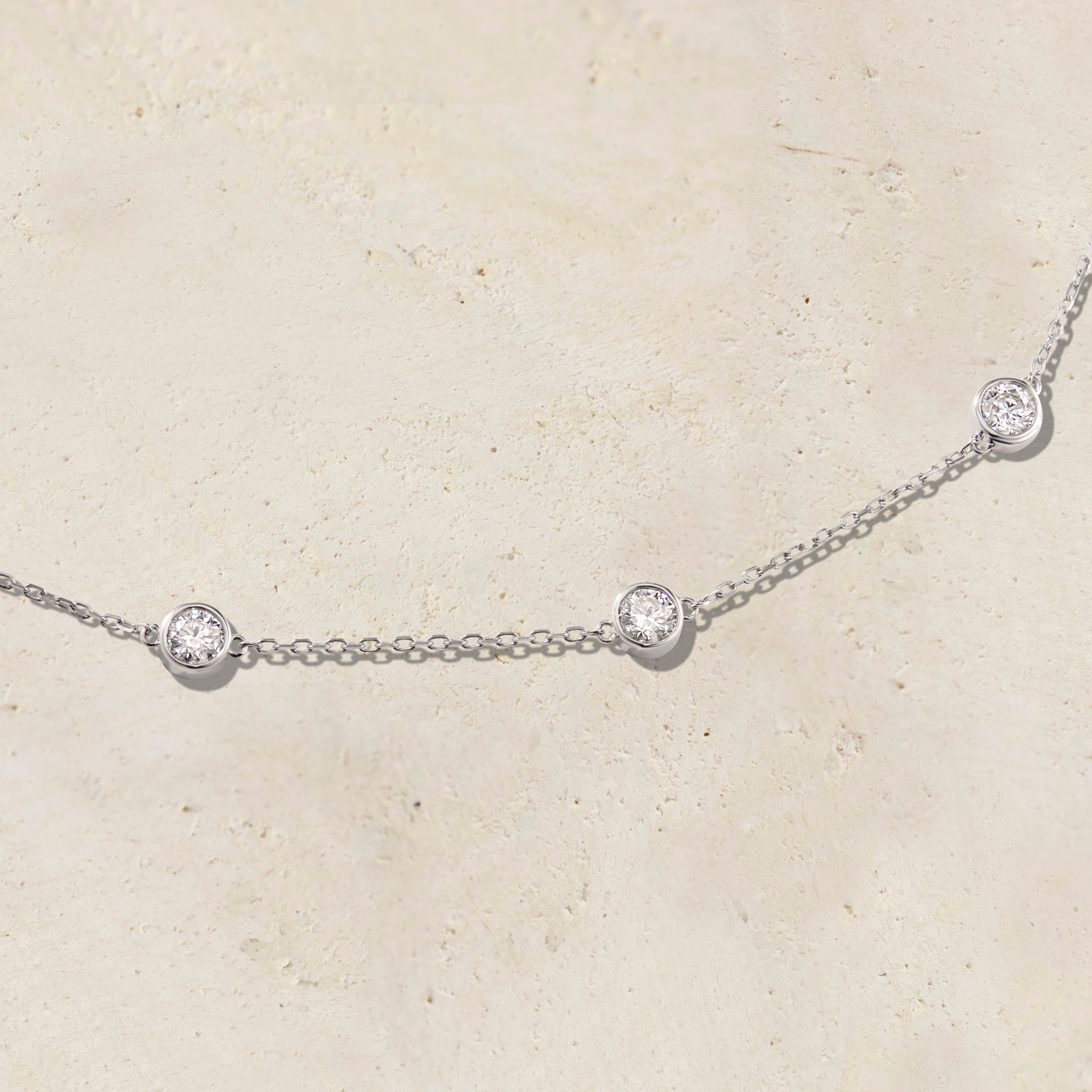 Virelle Round Bezel Station Necklace