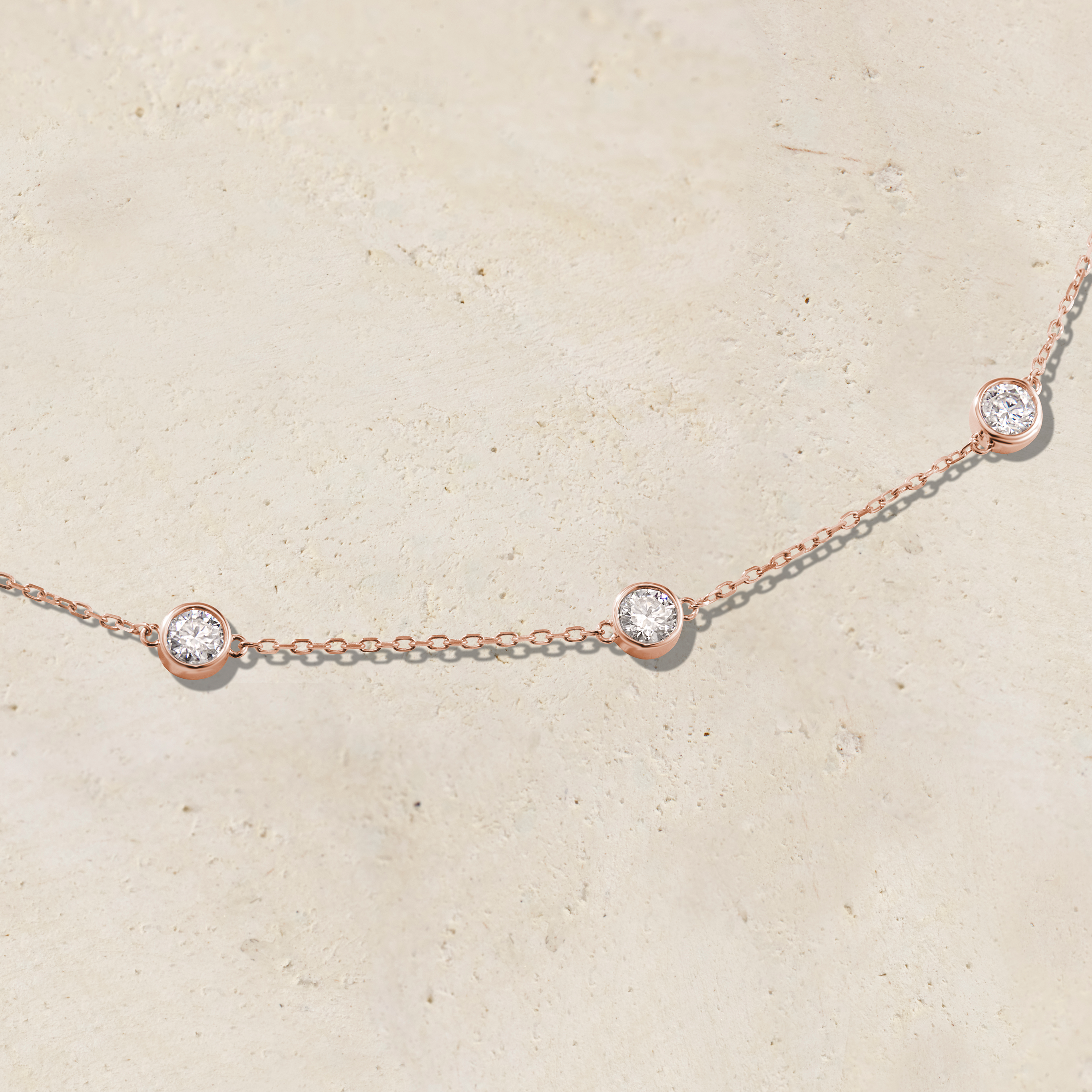 Virelle Round Bezel Station Necklace