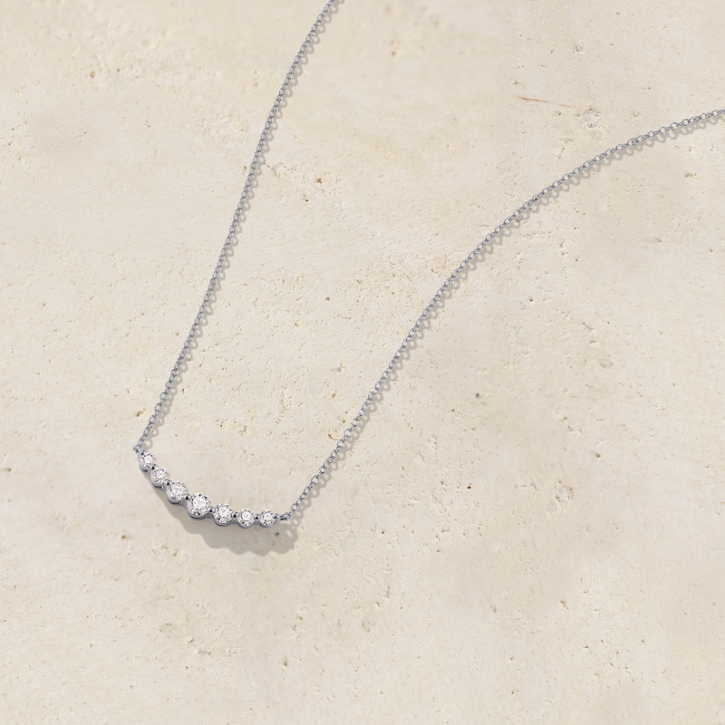 7 Diamond Graduated Necklace