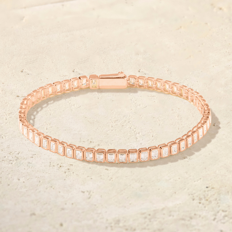 Virelle Emerald-Cut Tennis Bracelet