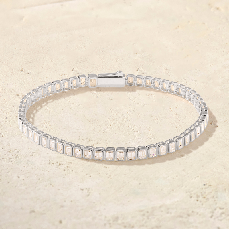 Virelle Emerald-Cut Tennis Bracelet