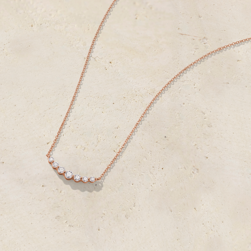 7 Diamond Graduated Necklace