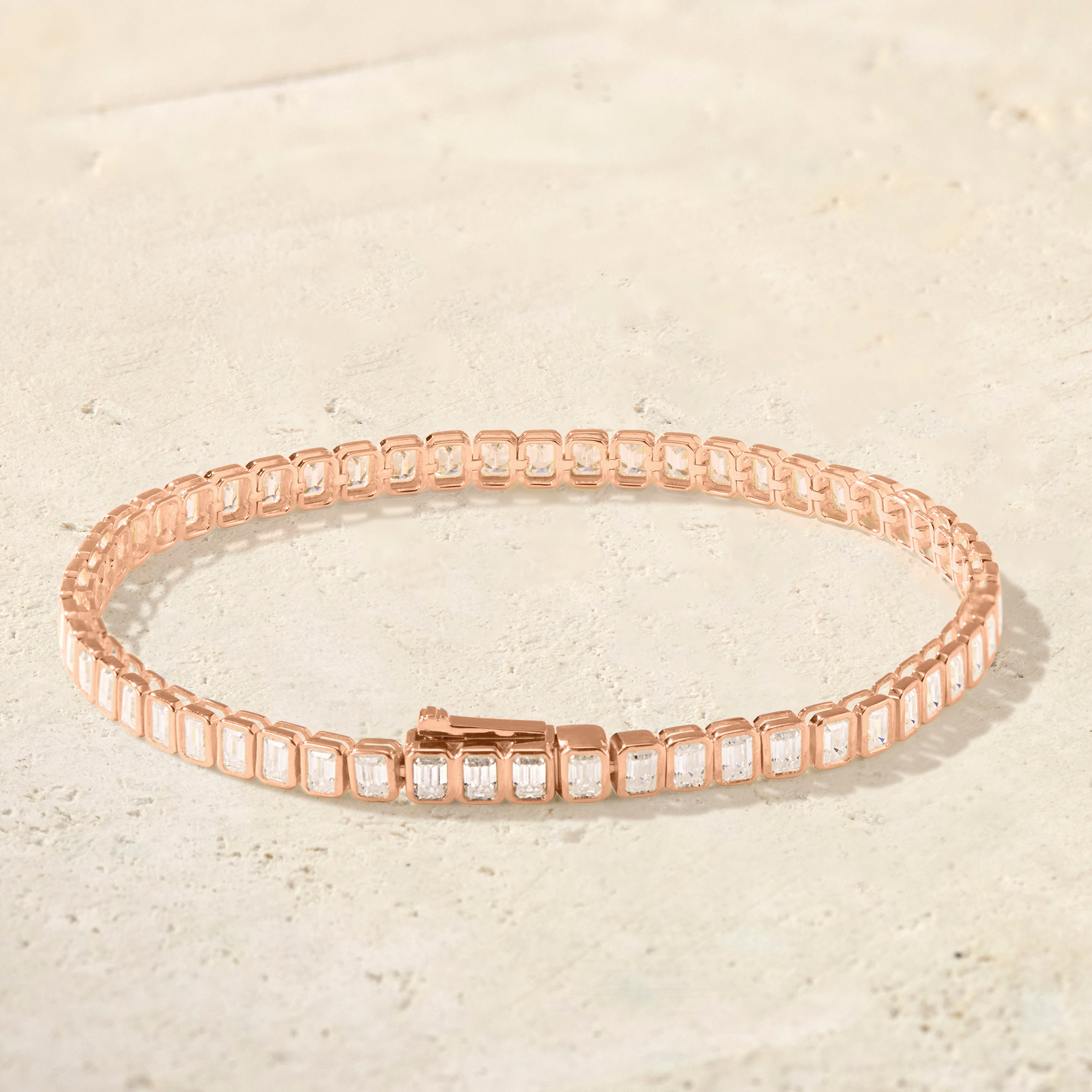 Virelle Emerald-Cut Tennis Bracelet