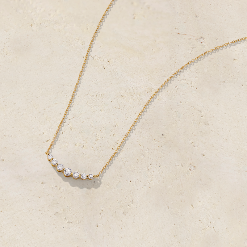 7 Diamond Graduated Necklace