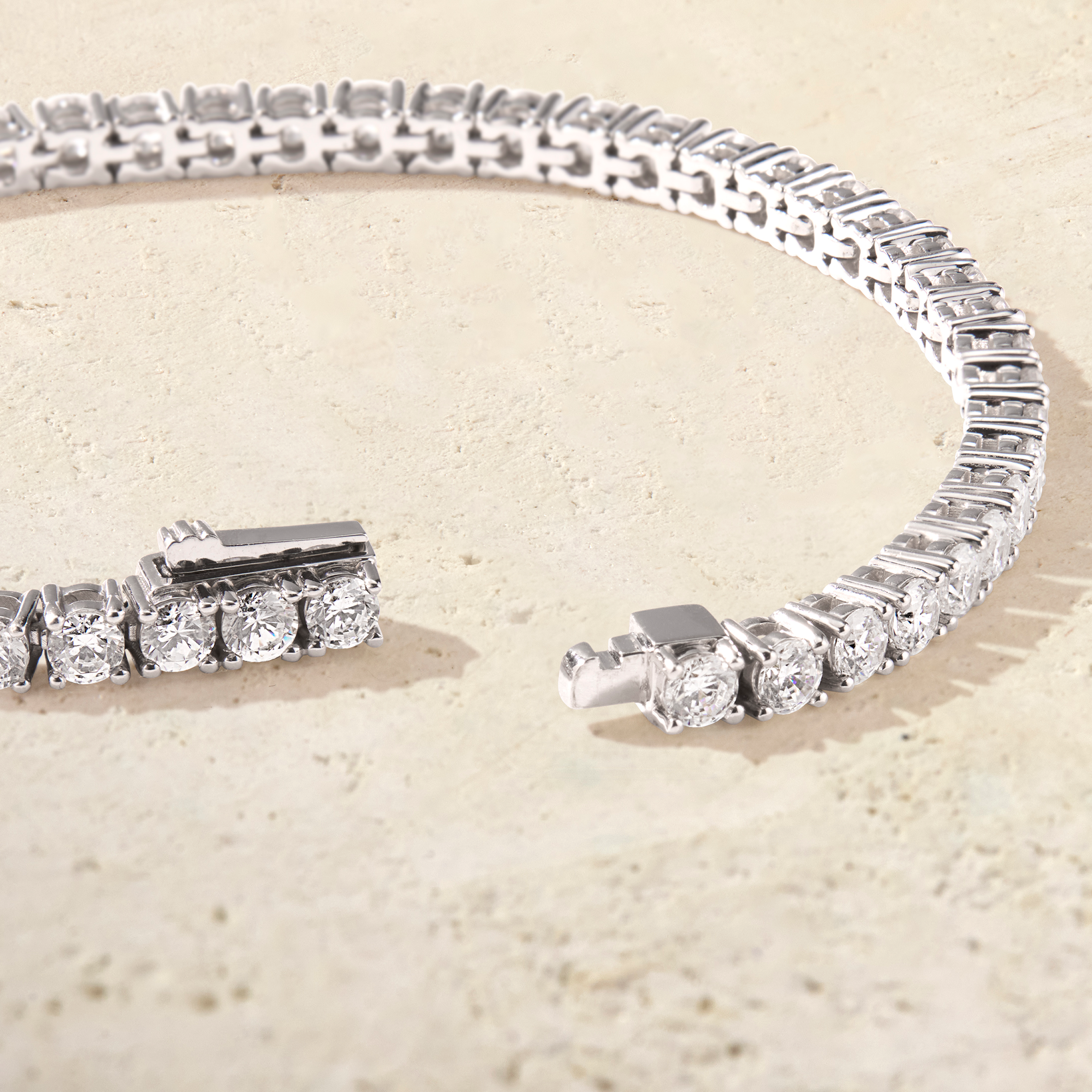Amara Bare Round Tennis Bracelet