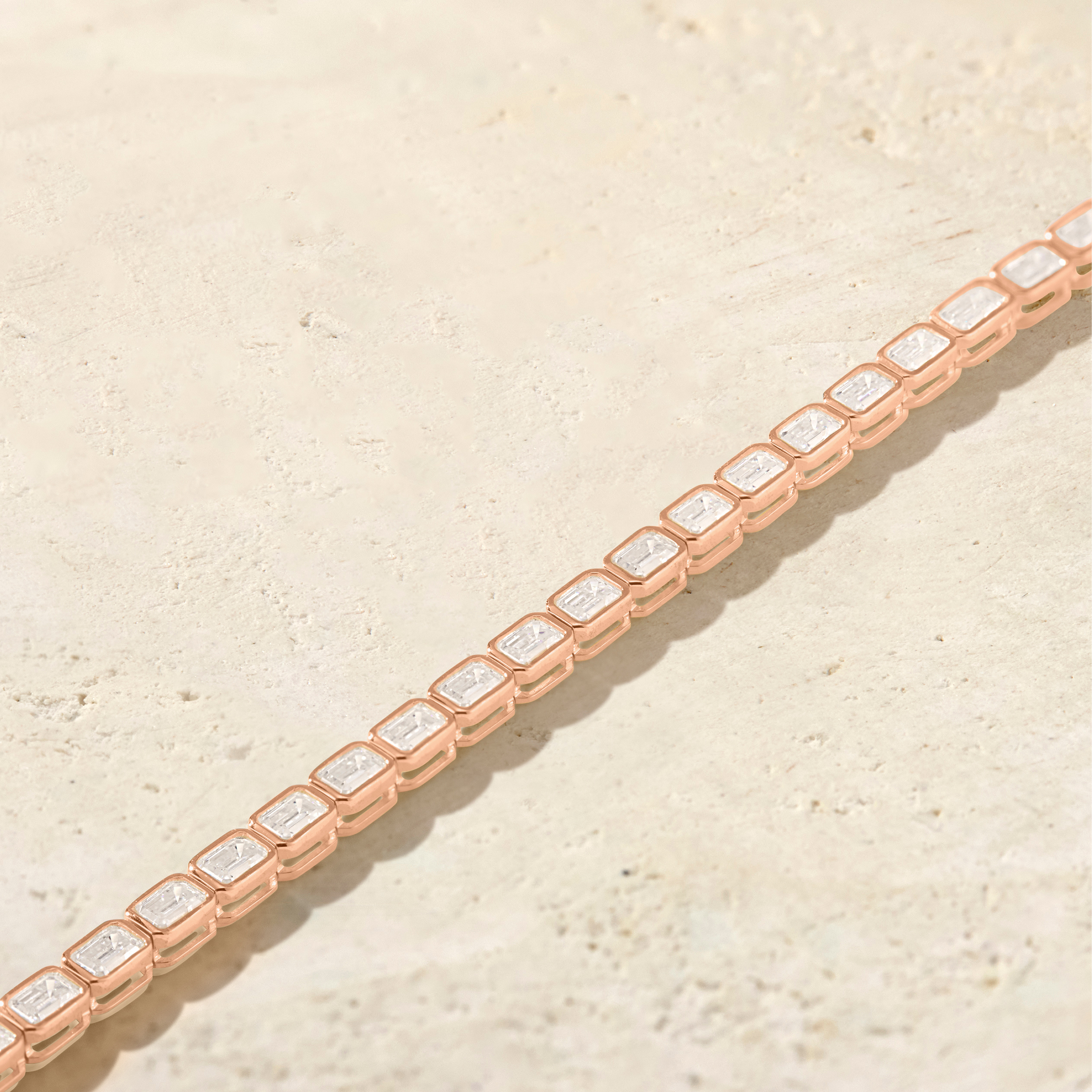 Virelle East-West Emerald-Cut Tennis Bracelet