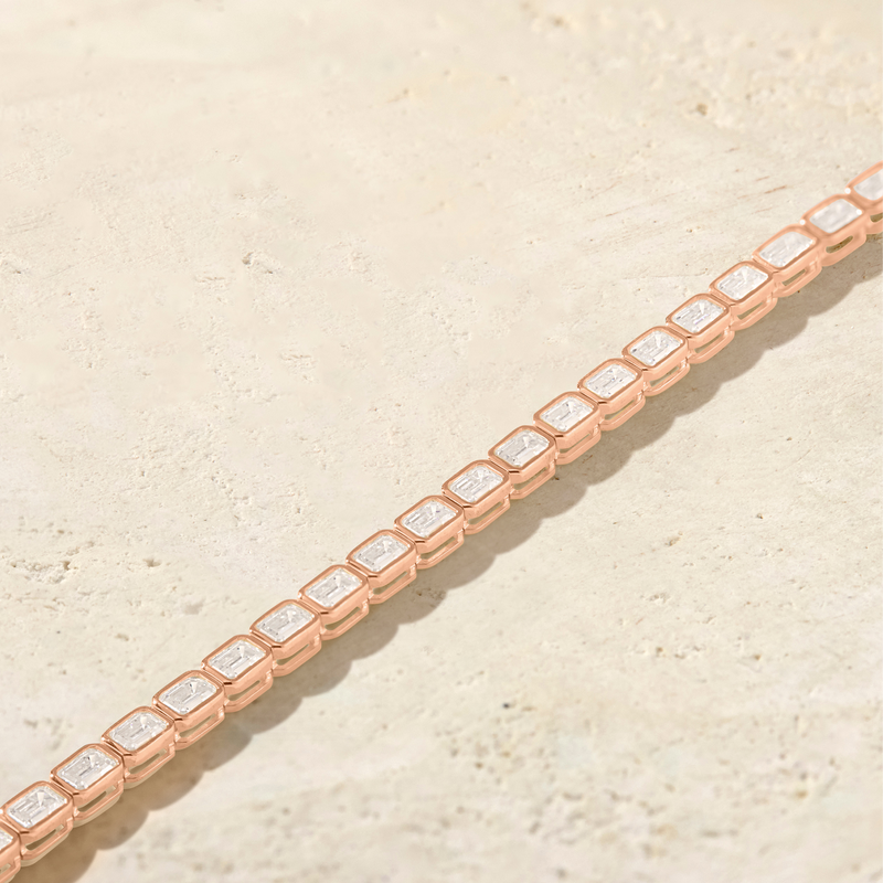 Virelle East-West Emerald-Cut Tennis Bracelet